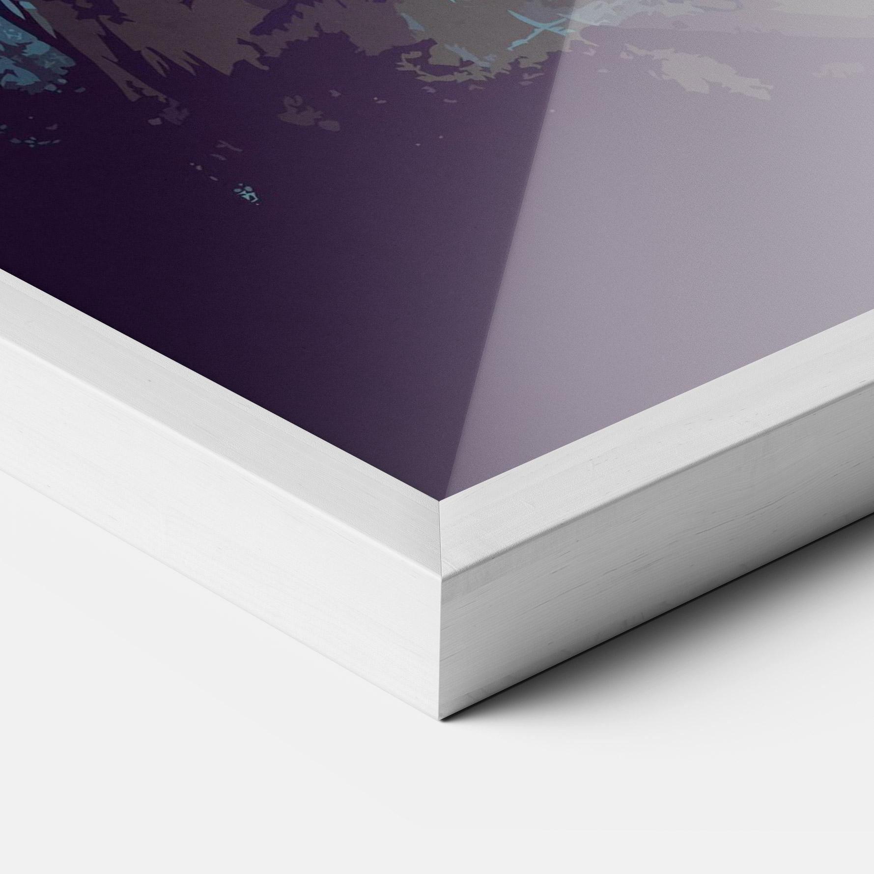 Poster Înrămat Sunset Dog mockup 3