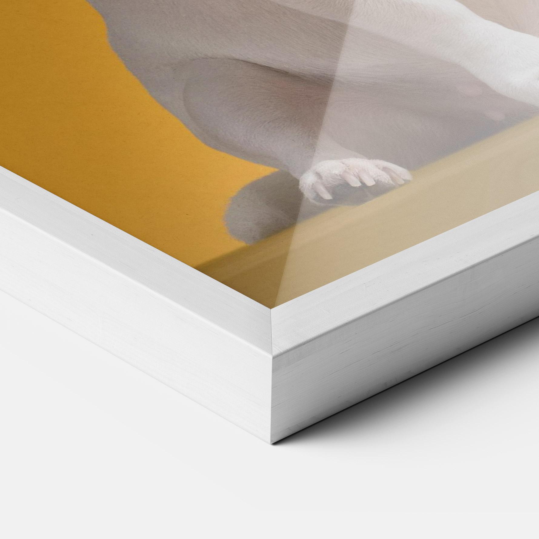 Poster Înrămat Toothbrush Dog mockup 3