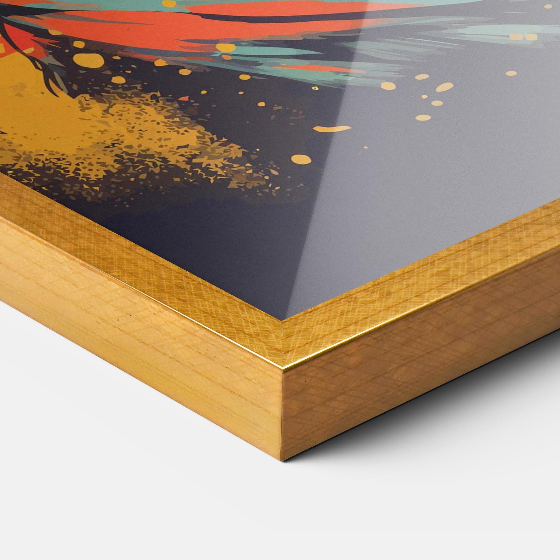 Poster Înrămat Sunglasses Dog mockup 3