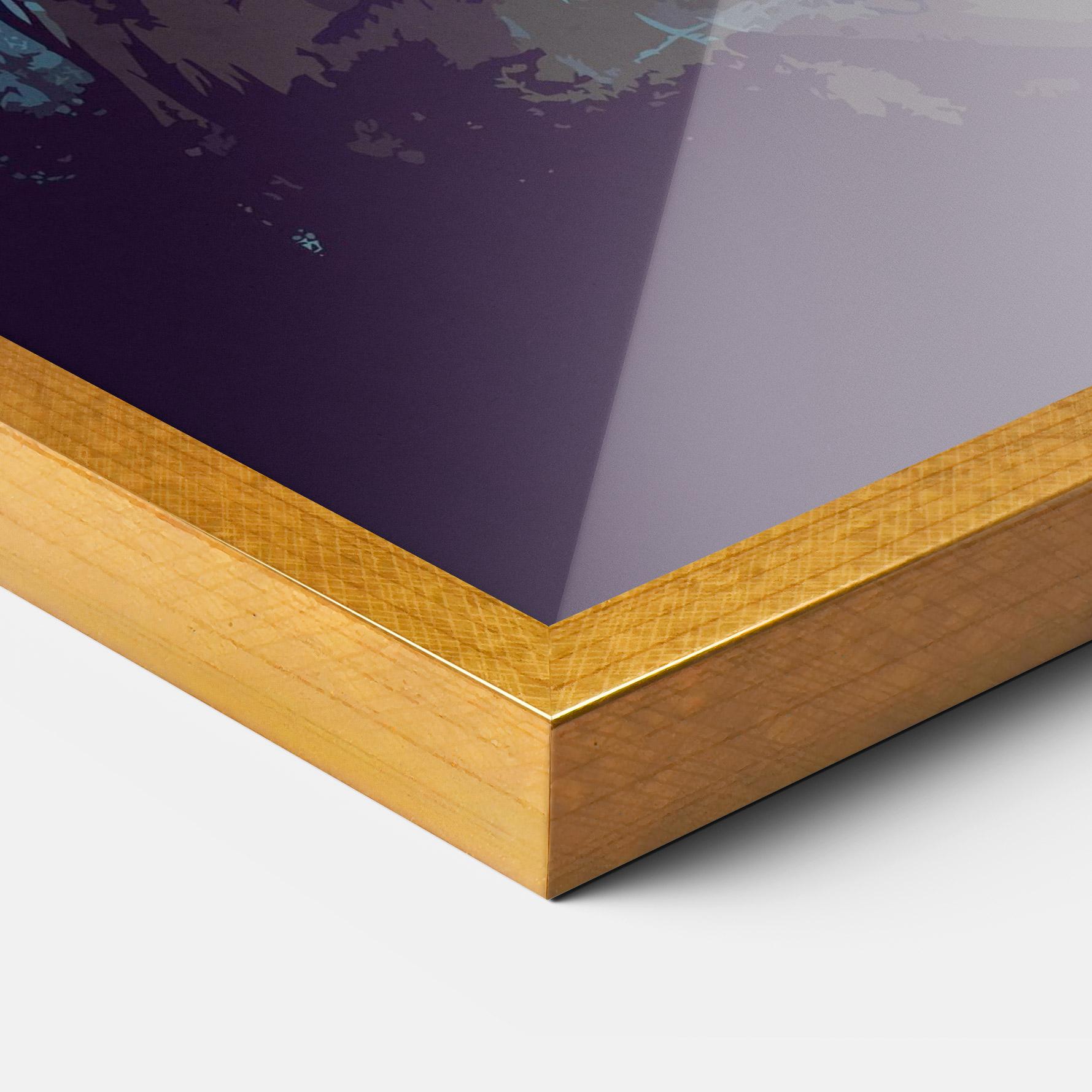 Poster Înrămat Sunset Dog mockup 3