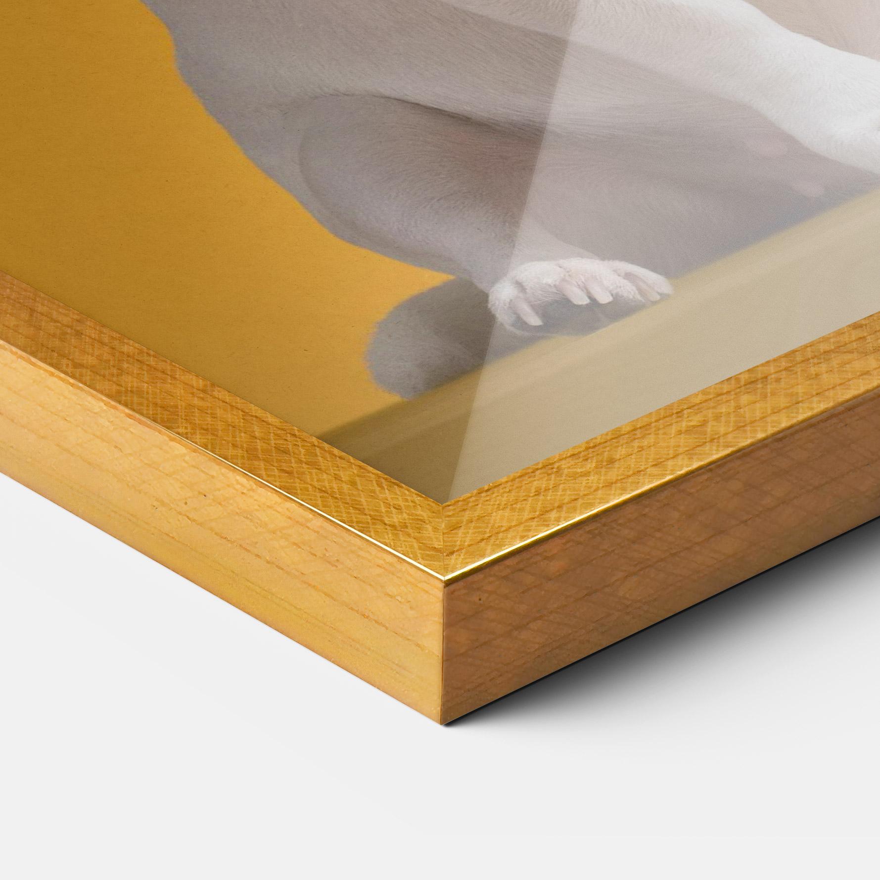 Poster Înrămat Toothbrush Dog mockup 3