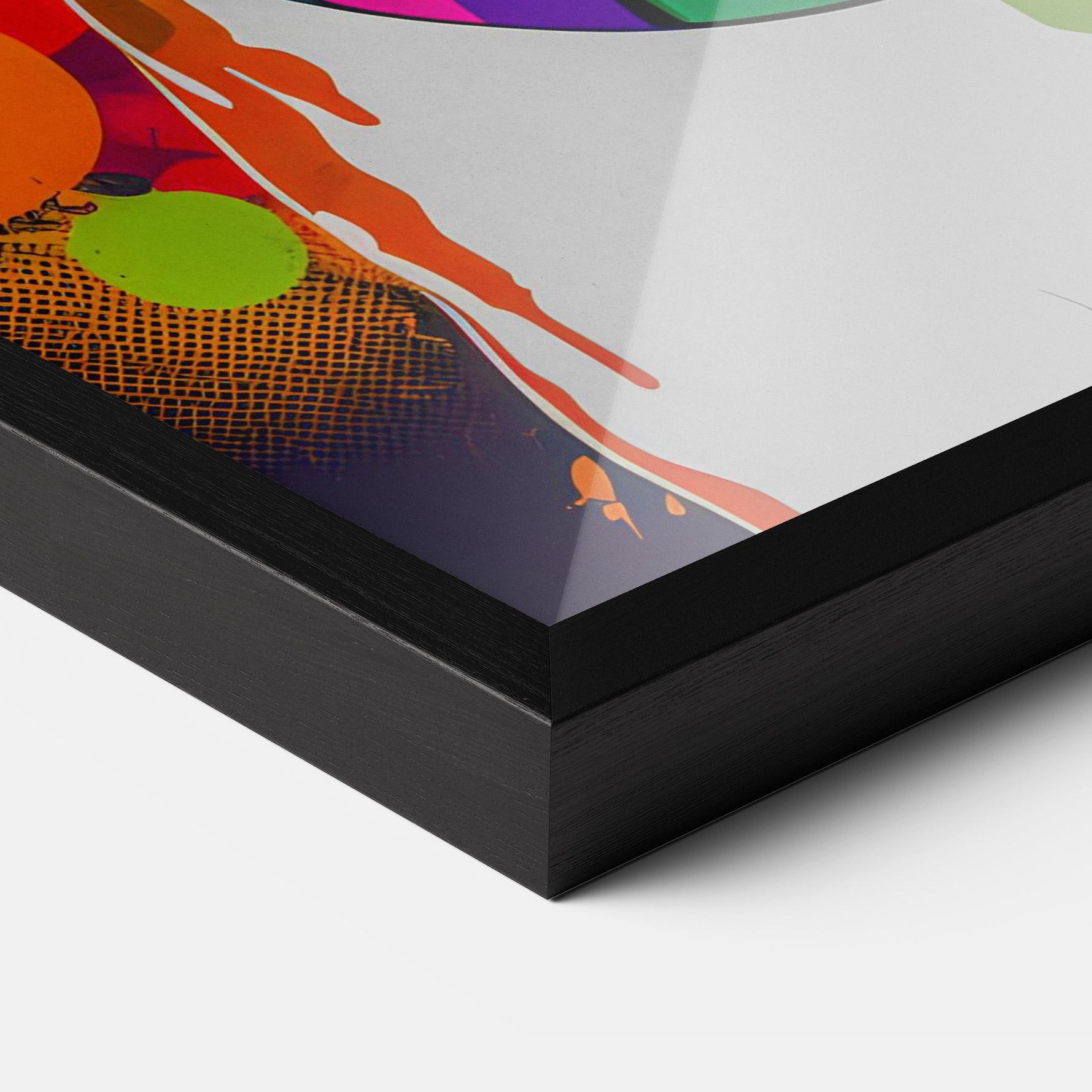 Poster Înrămat Colorful Dog mockup 3