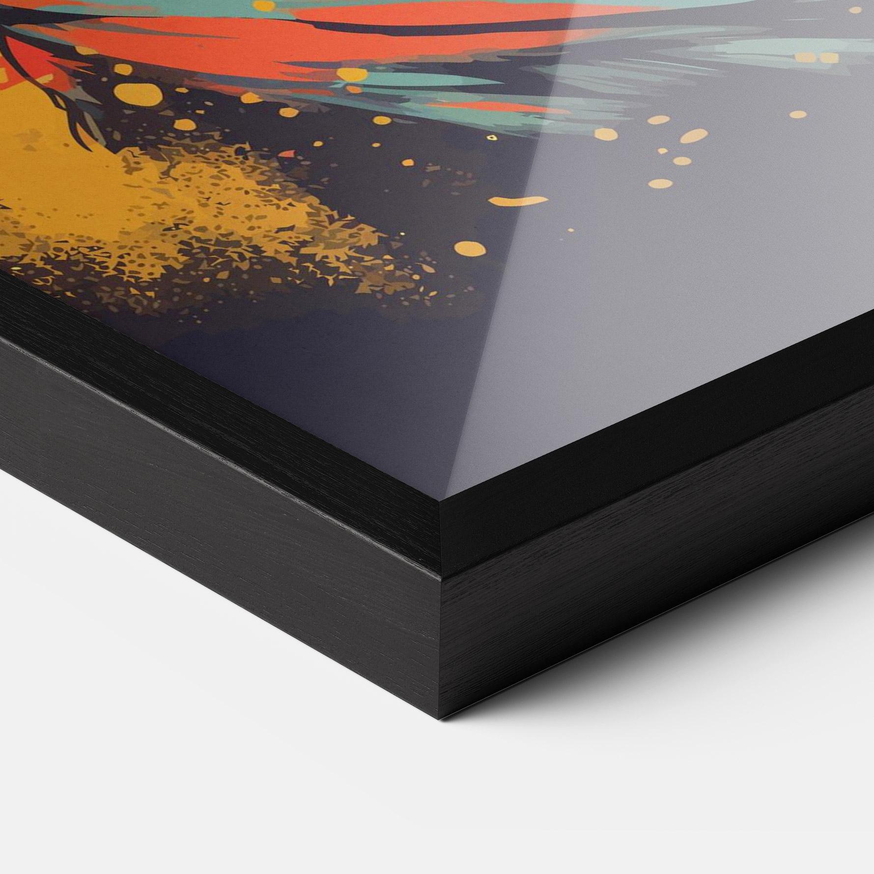 Poster Înrămat Sunglasses Dog mockup 3