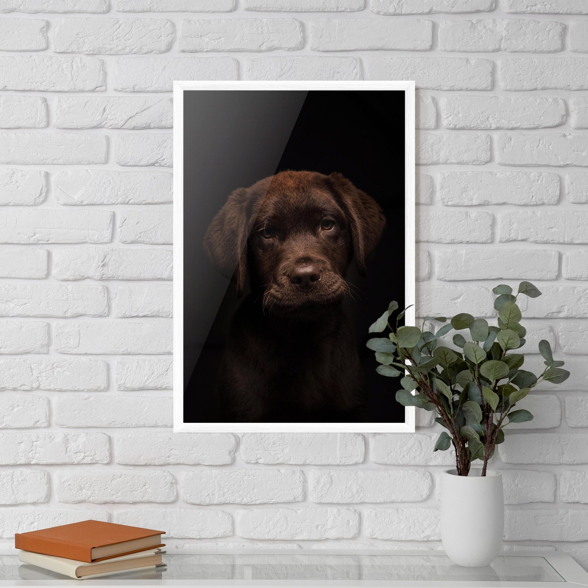 Chocolate Labrador mockup 5