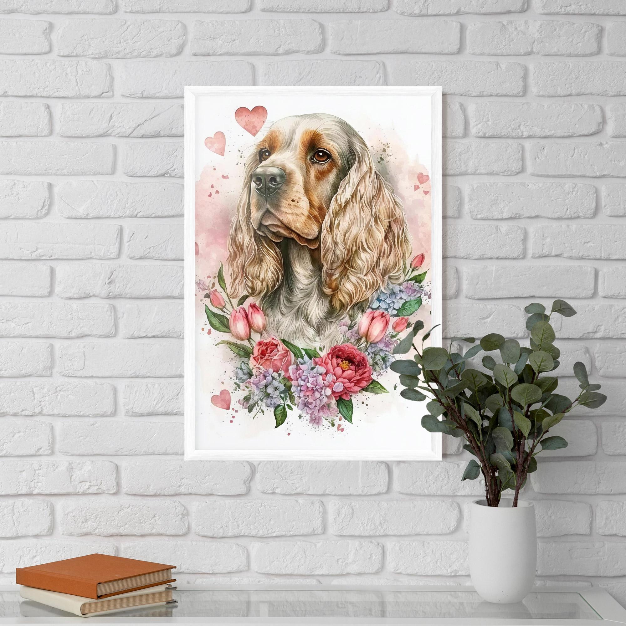 Poster Înrămat Cute Little Cocker mockup 5