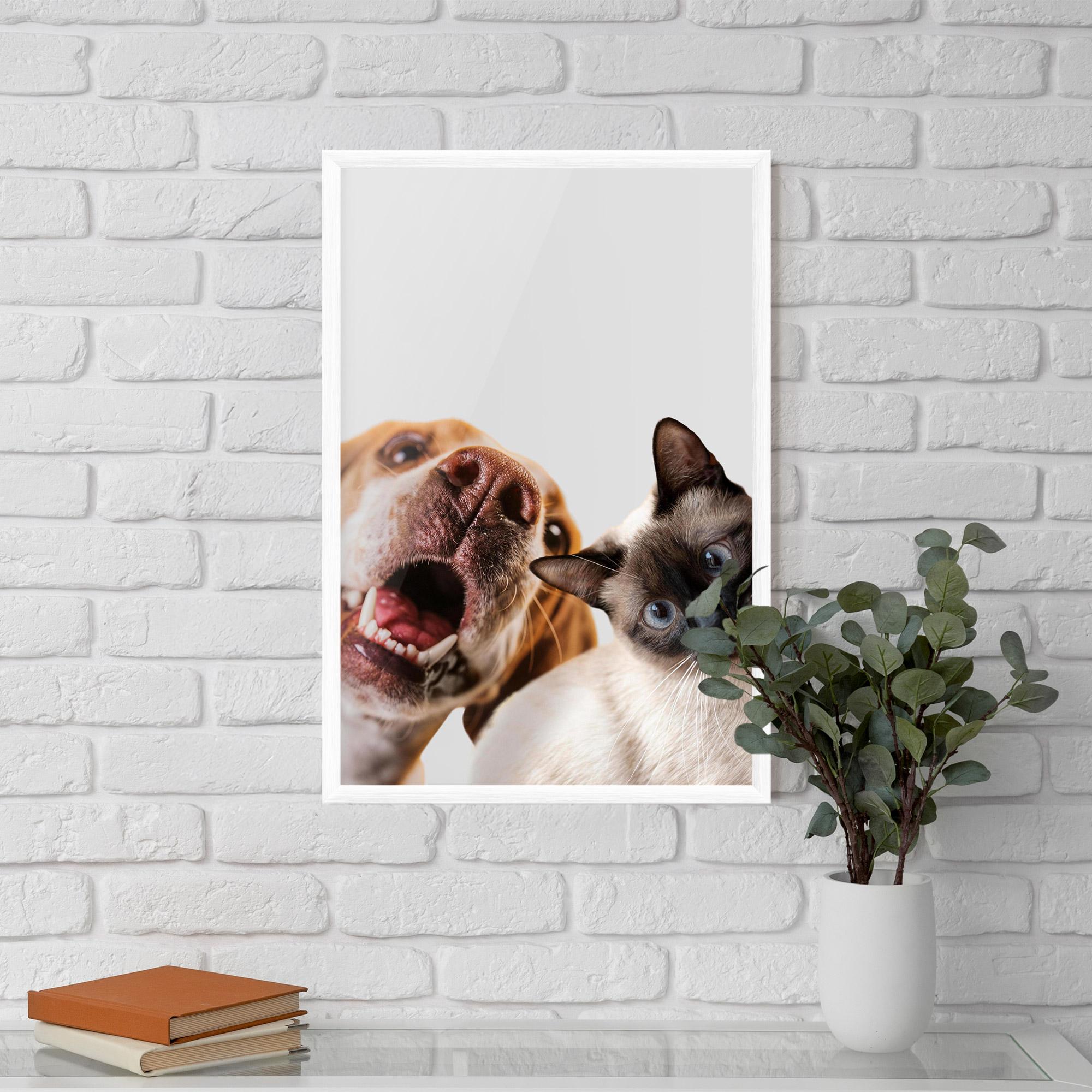 Poster Înrămat Cute Pet Collage mockup 5