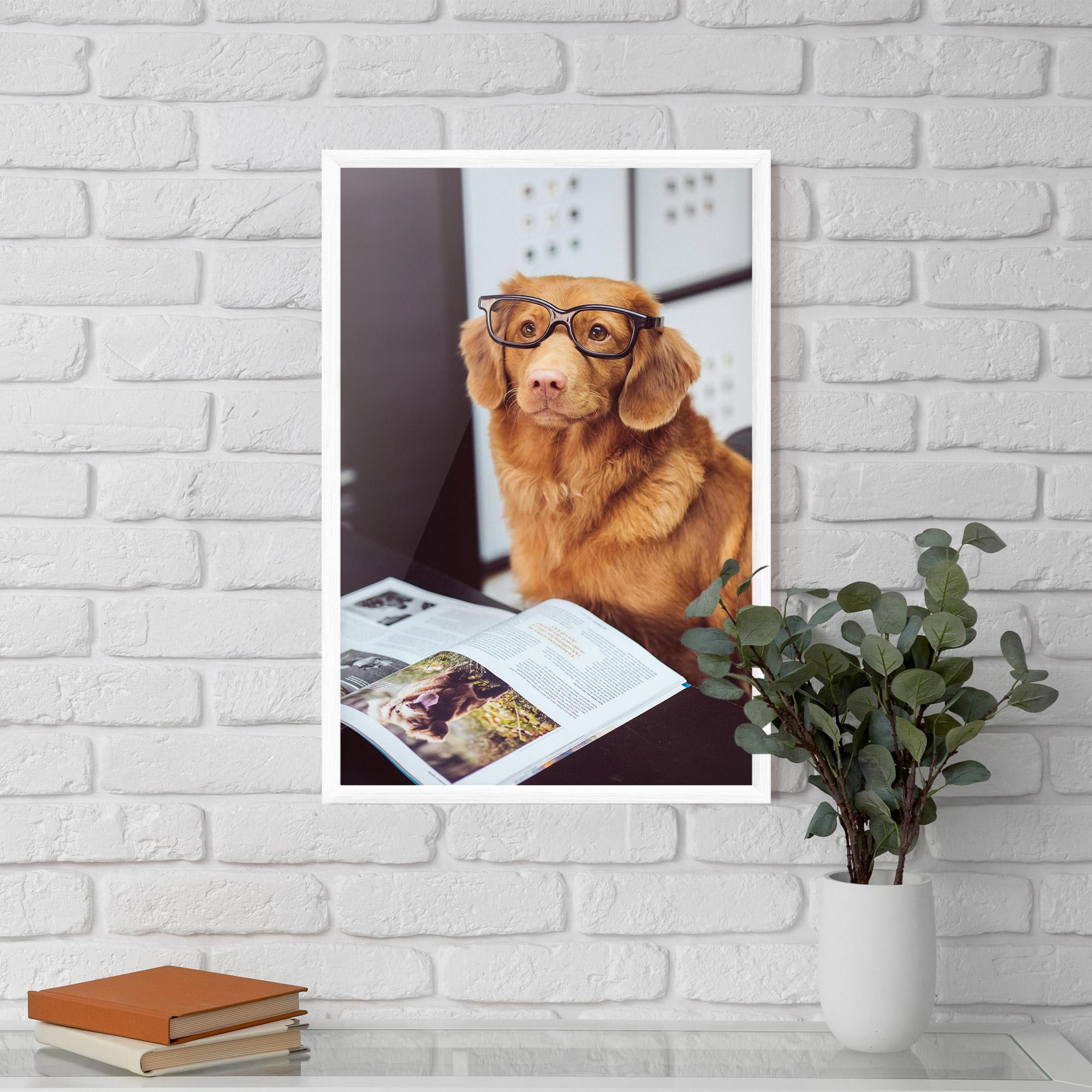 Poster Înrămat Learning Dog mockup 5