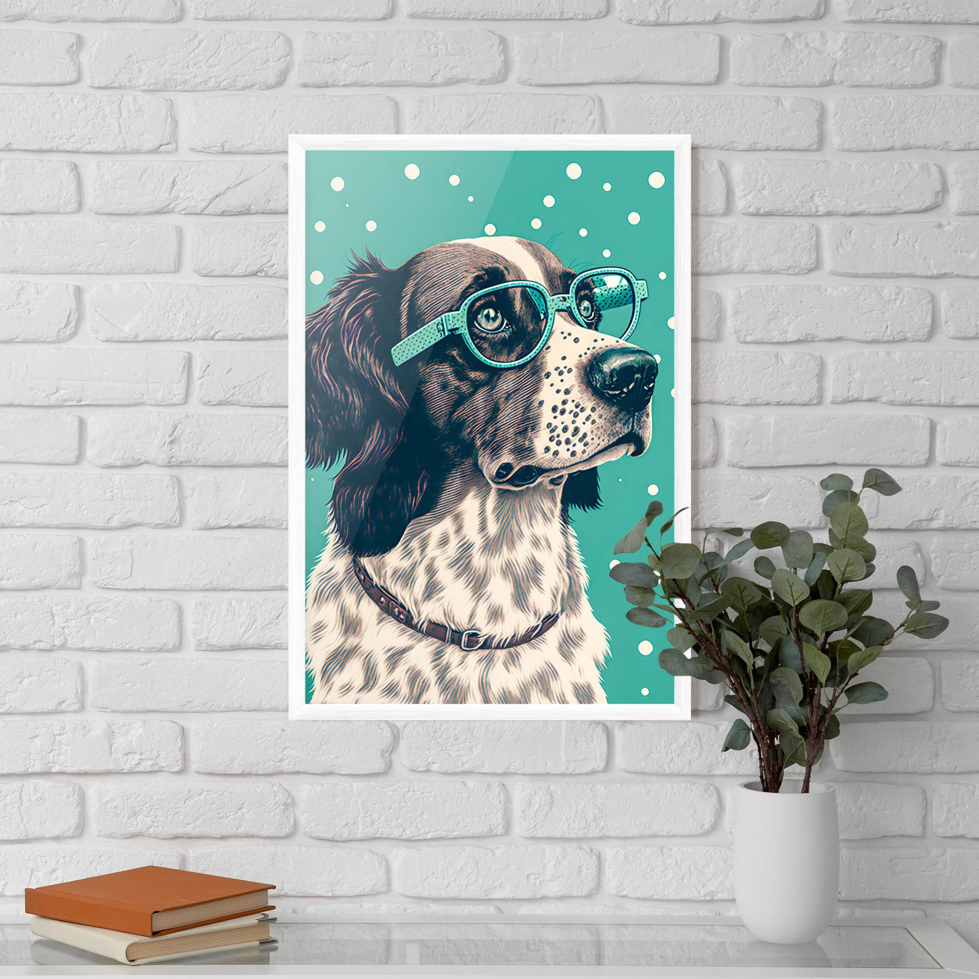 Poster Înrămat Vintage Dog mockup 5