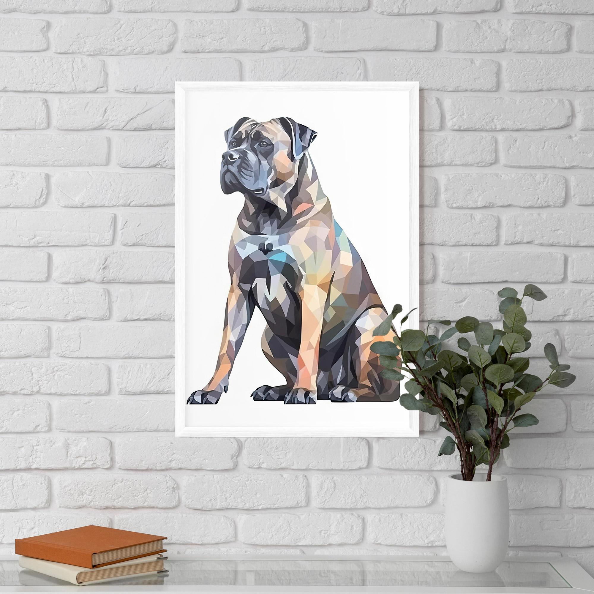 Poster Înrămat Watercolor Cane Corso mockup 5