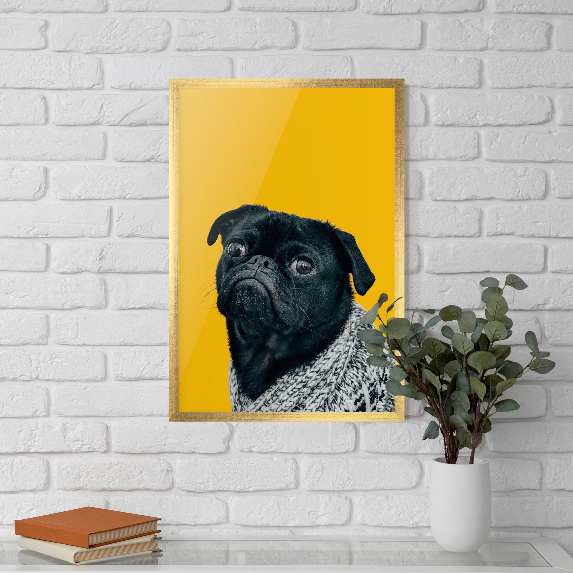 Black Pug mockup 5