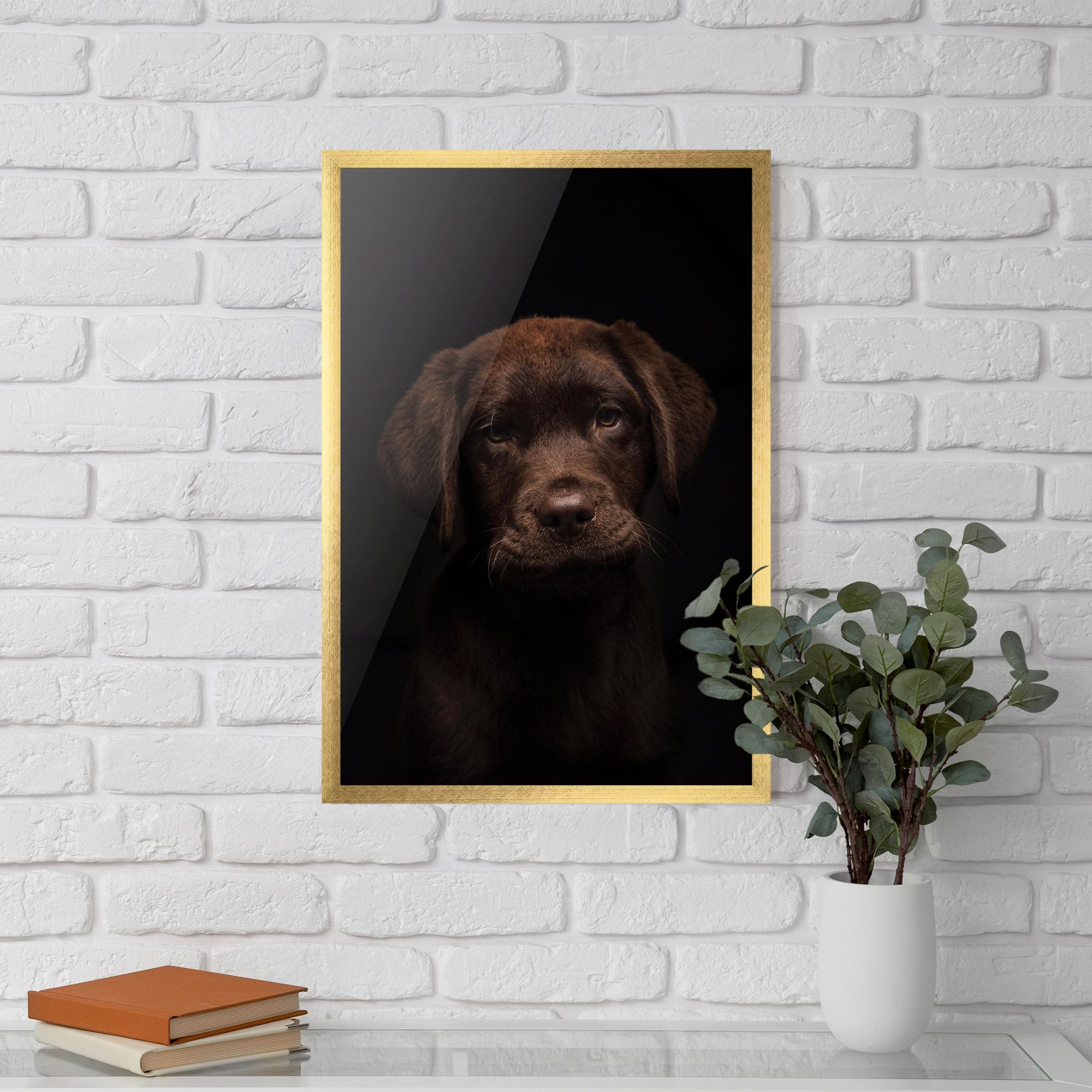 Chocolate Labrador mockup 5