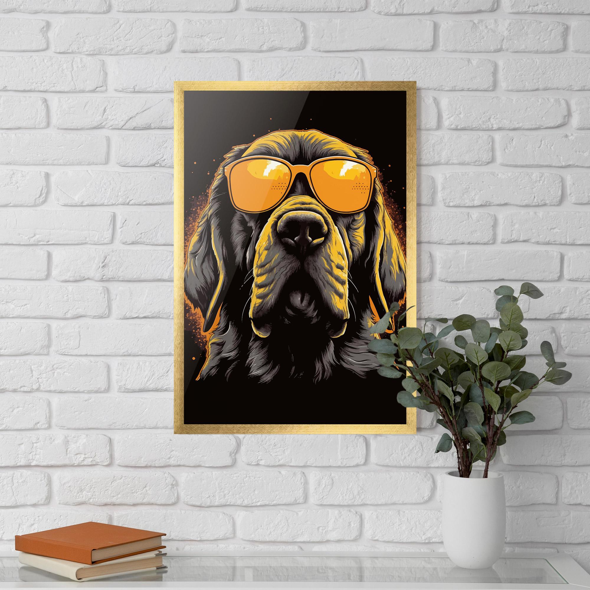 Poster Înrămat Coolest Dog mockup 5