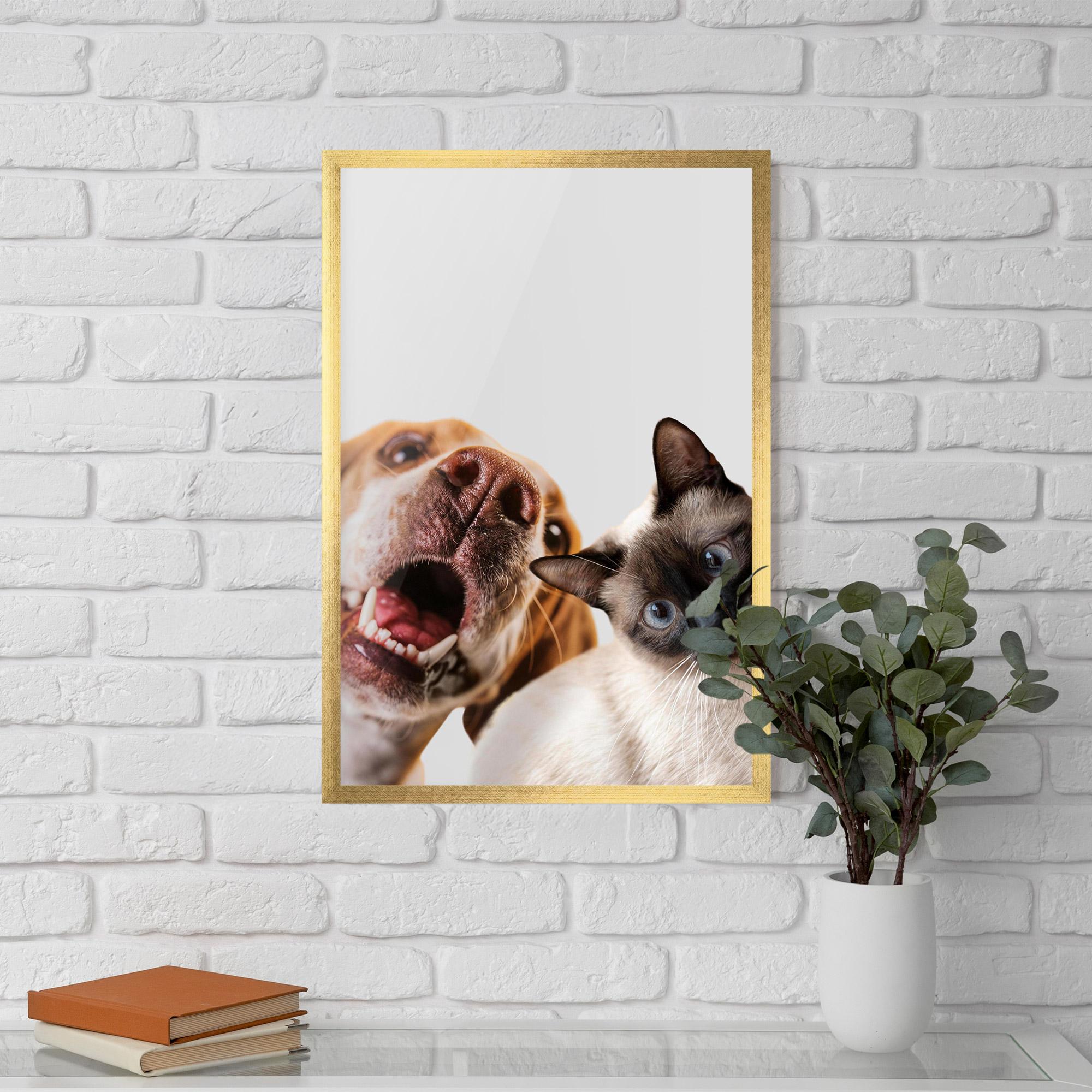 Poster Înrămat Cute Pet Collage mockup 5