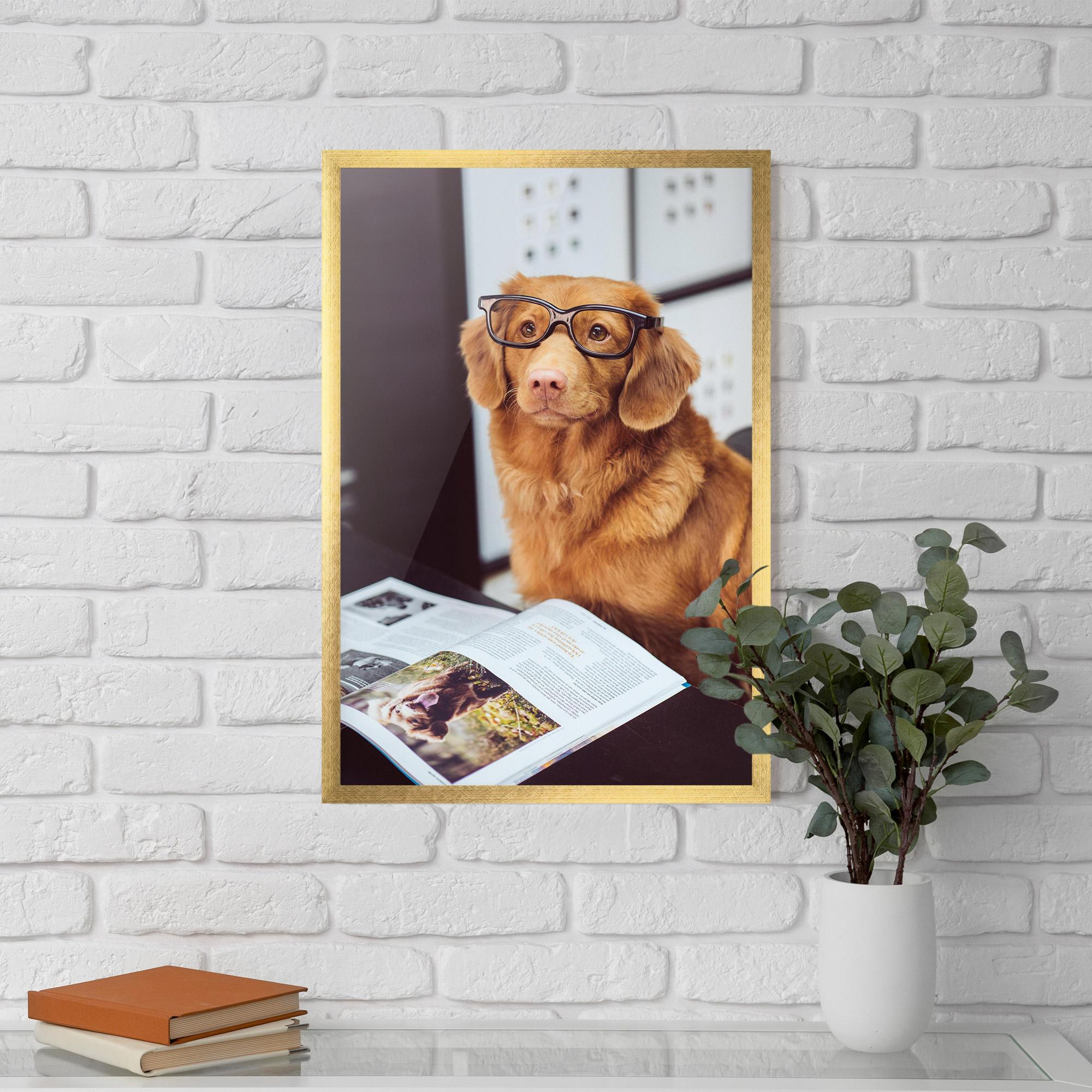 Poster Înrămat Learning Dog mockup 5