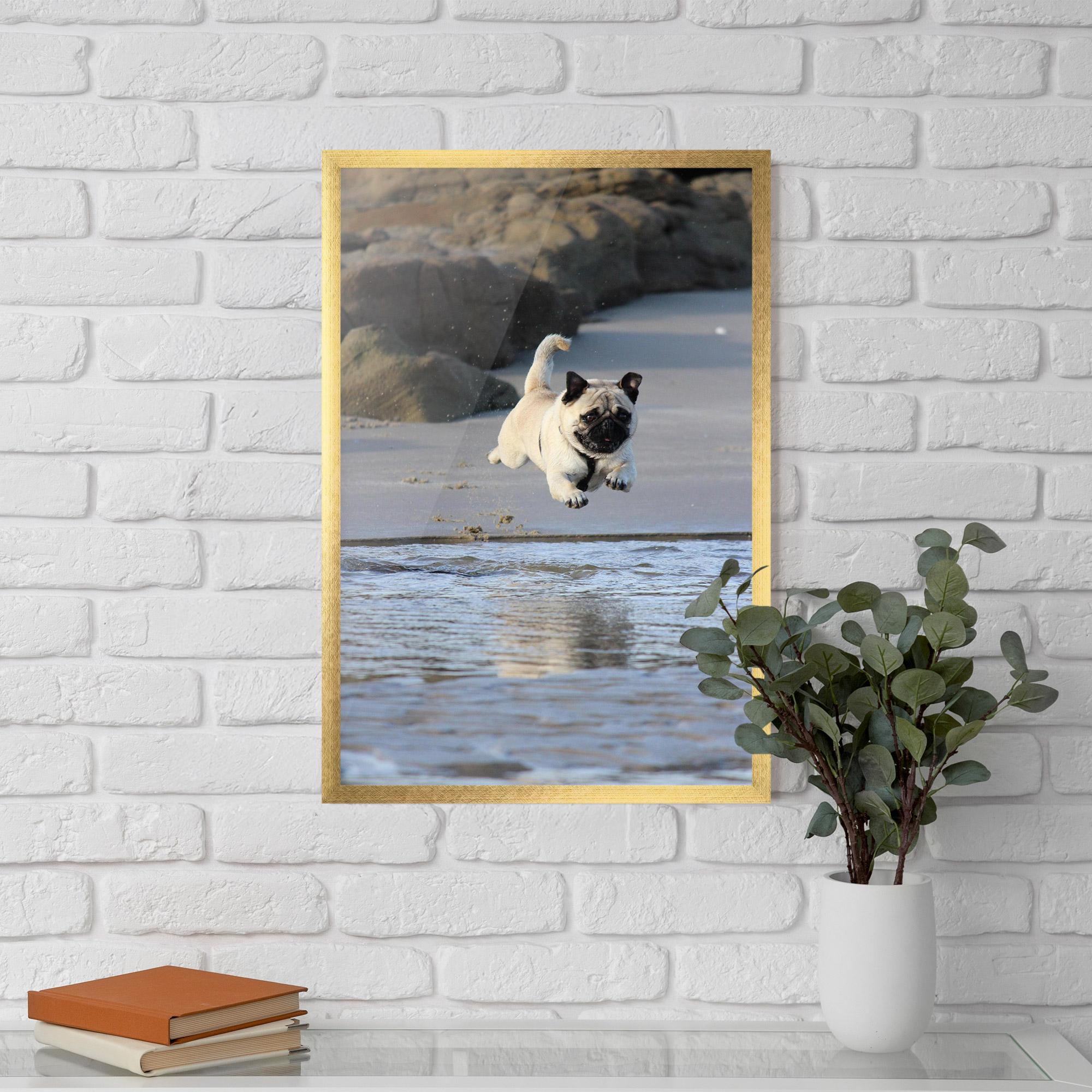 Poster Înrămat Water Pug mockup 5
