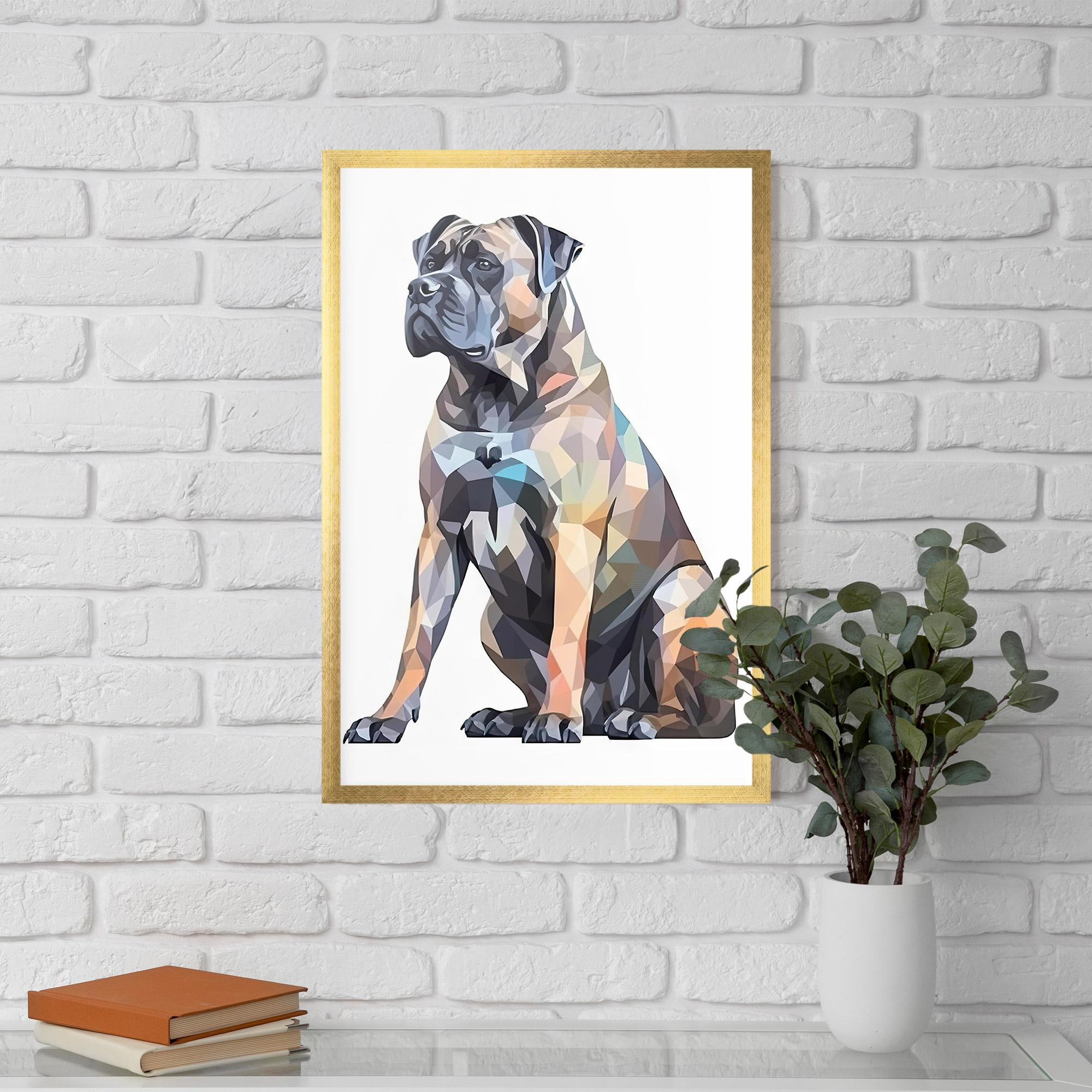 Poster Înrămat Watercolor Cane Corso mockup 5