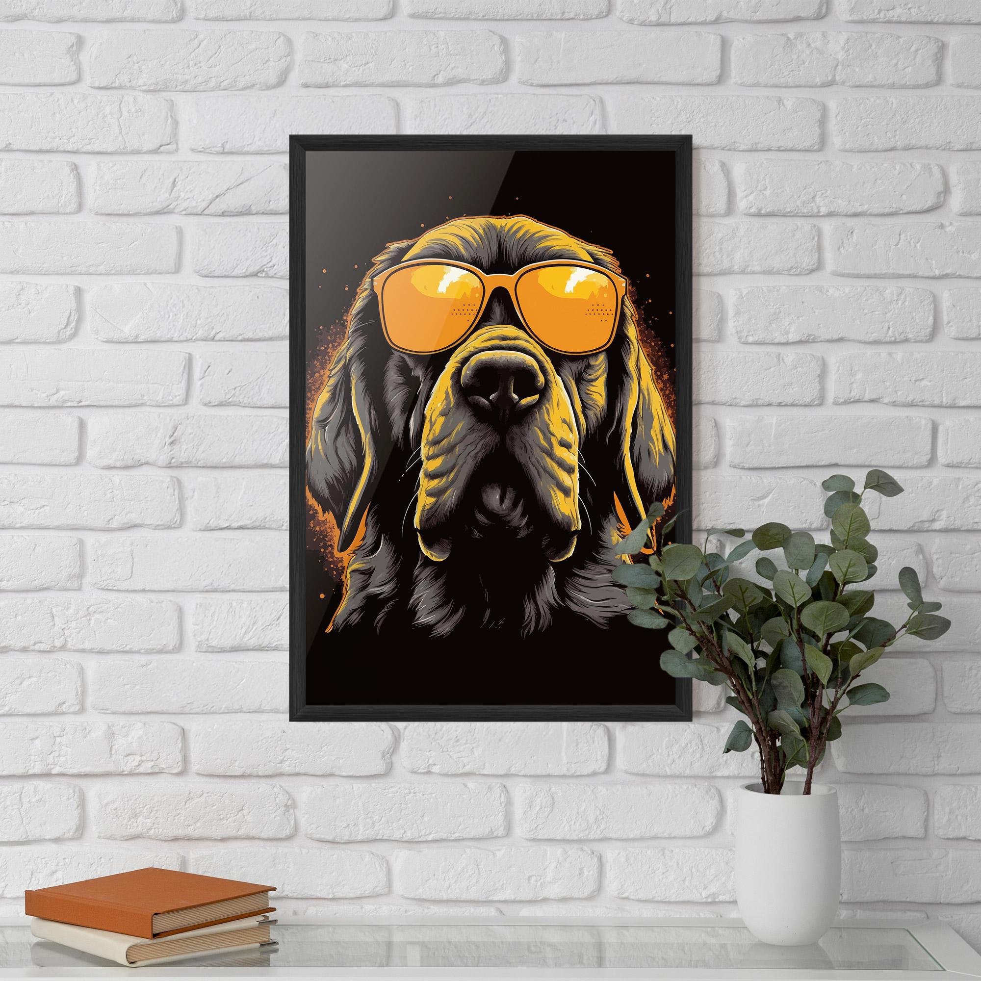 Poster Înrămat Coolest Dog mockup 5