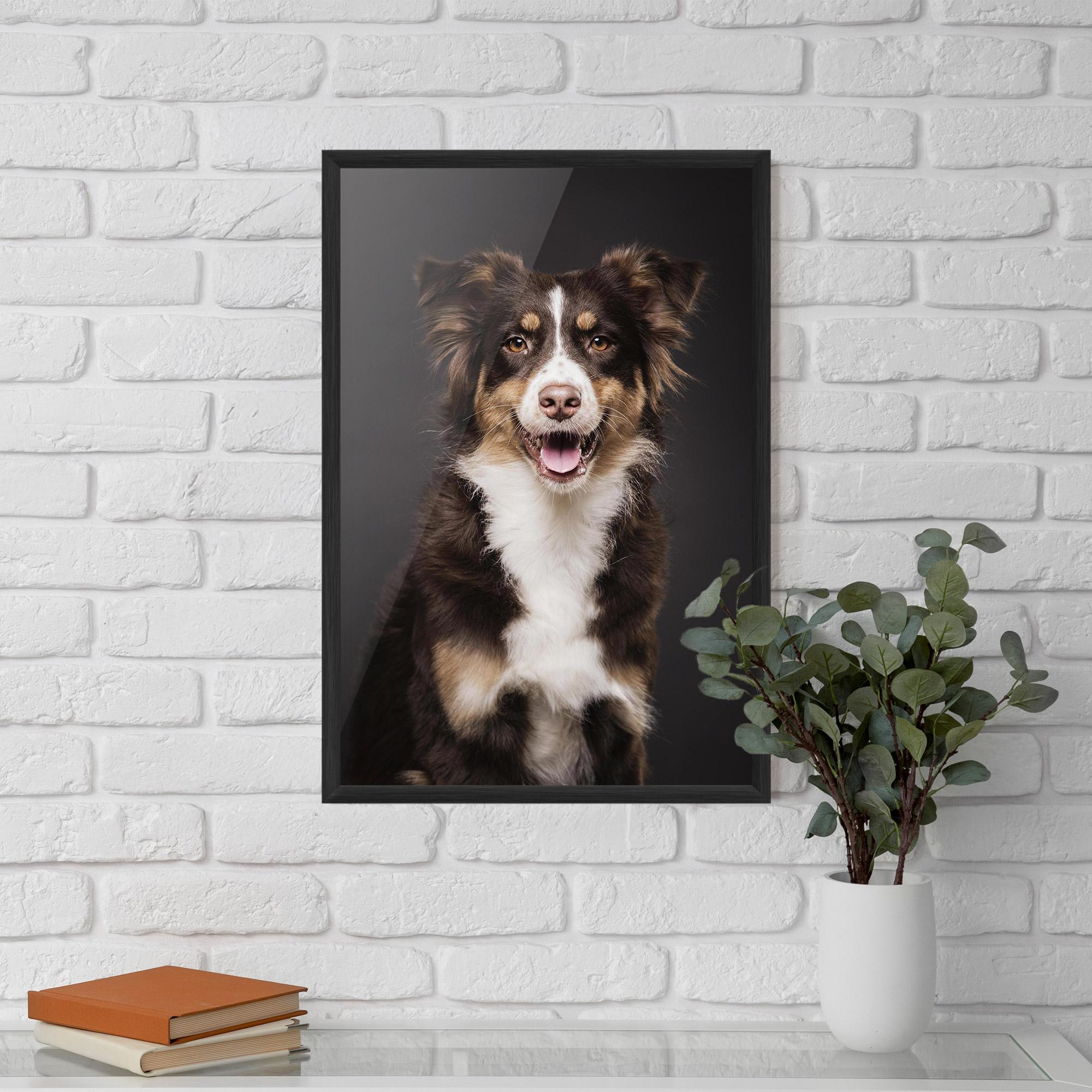 Poster Înrămat Cute Dog Sitting mockup 5