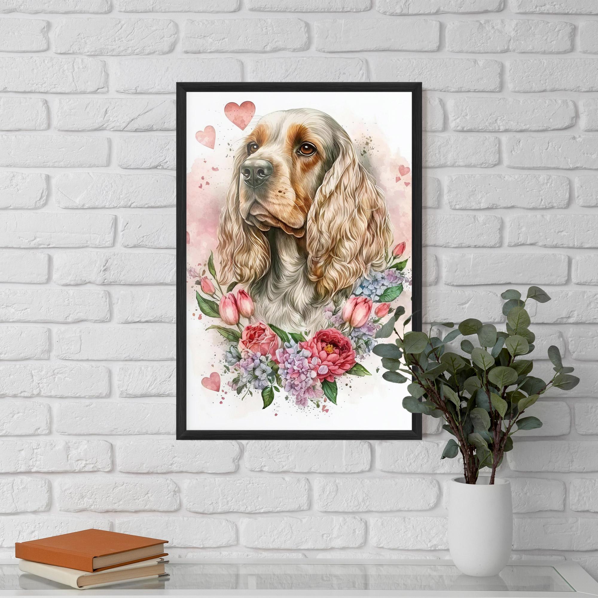 Poster Înrămat Cute Little Cocker mockup 5