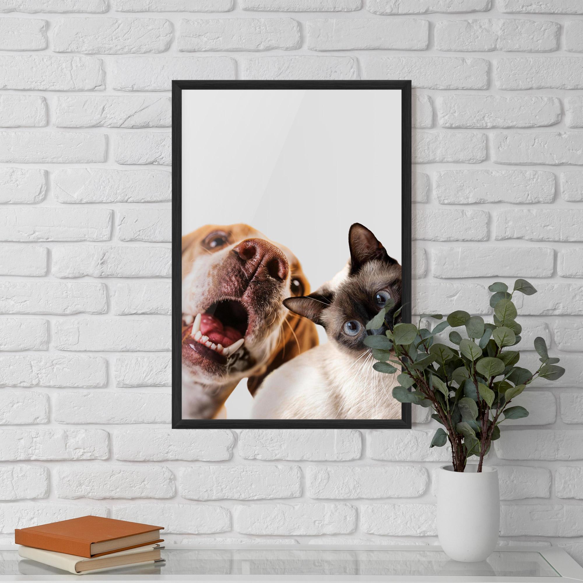 Poster Înrămat Cute Pet Collage mockup 5