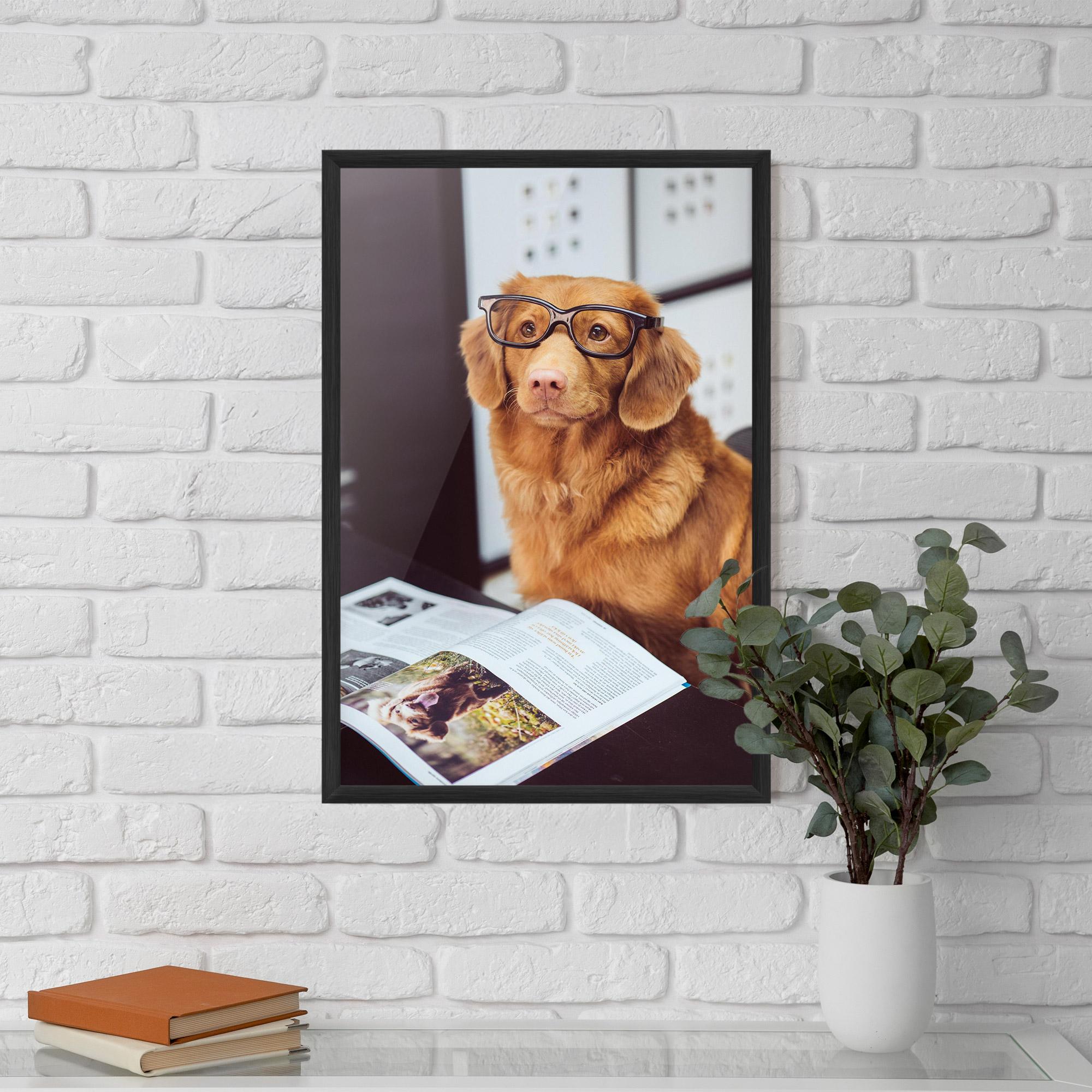 Poster Înrămat Learning Dog mockup 5