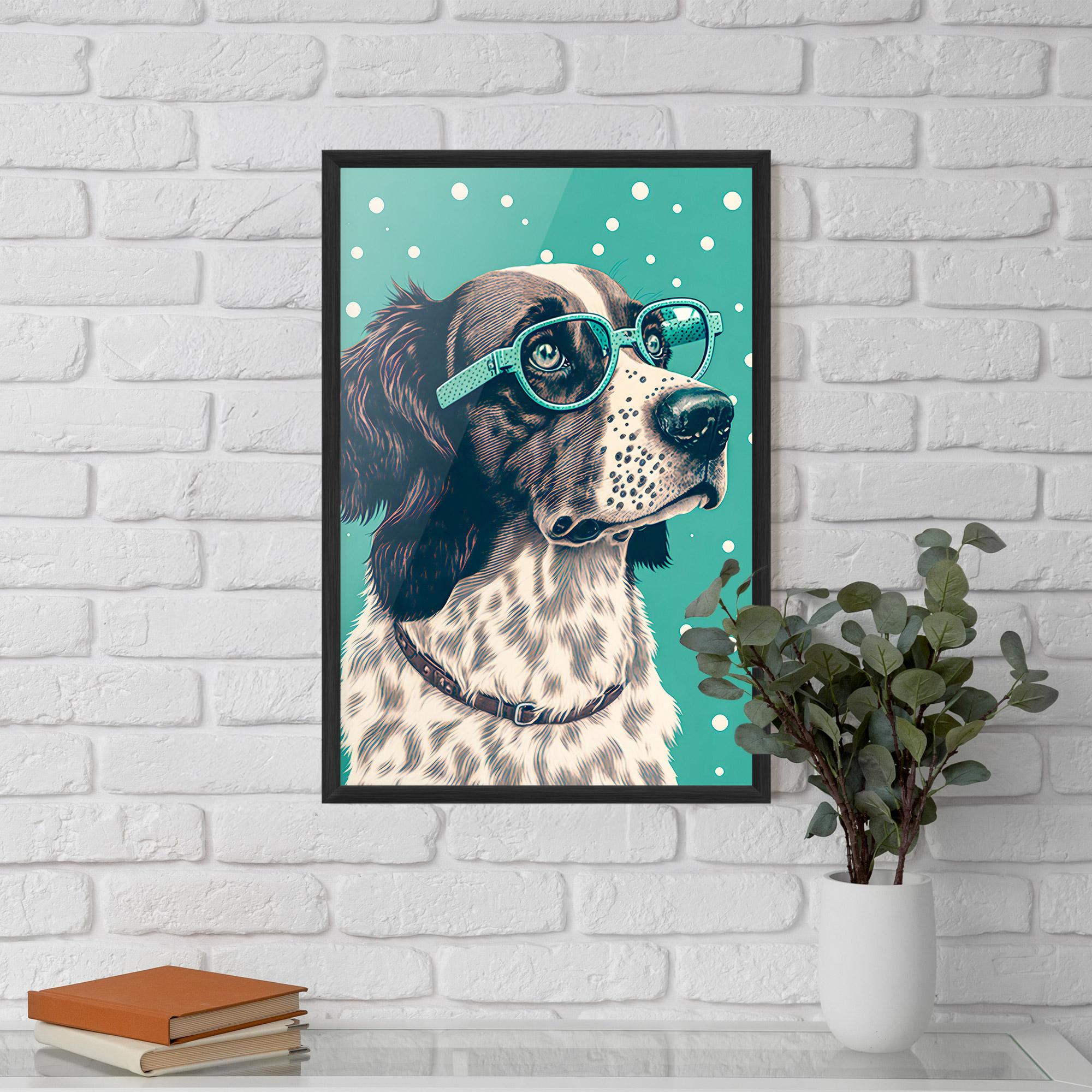 Poster Înrămat Vintage Dog mockup 5