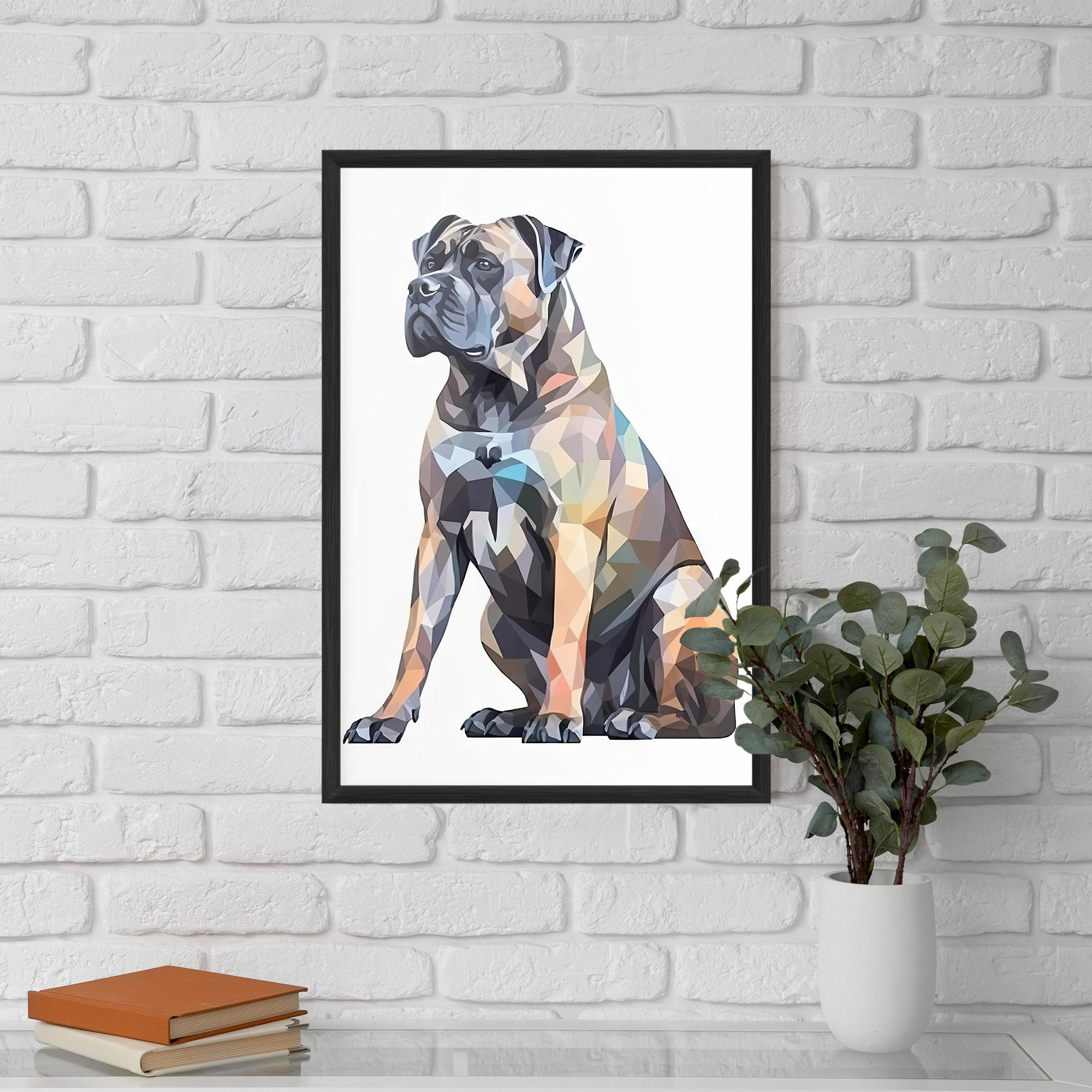 Poster Înrămat Watercolor Cane Corso mockup 5
