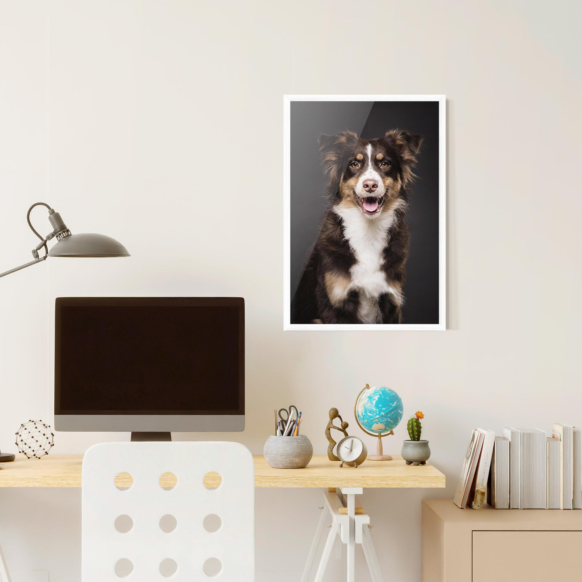 Poster Înrămat Cute Dog Sitting mockup 6