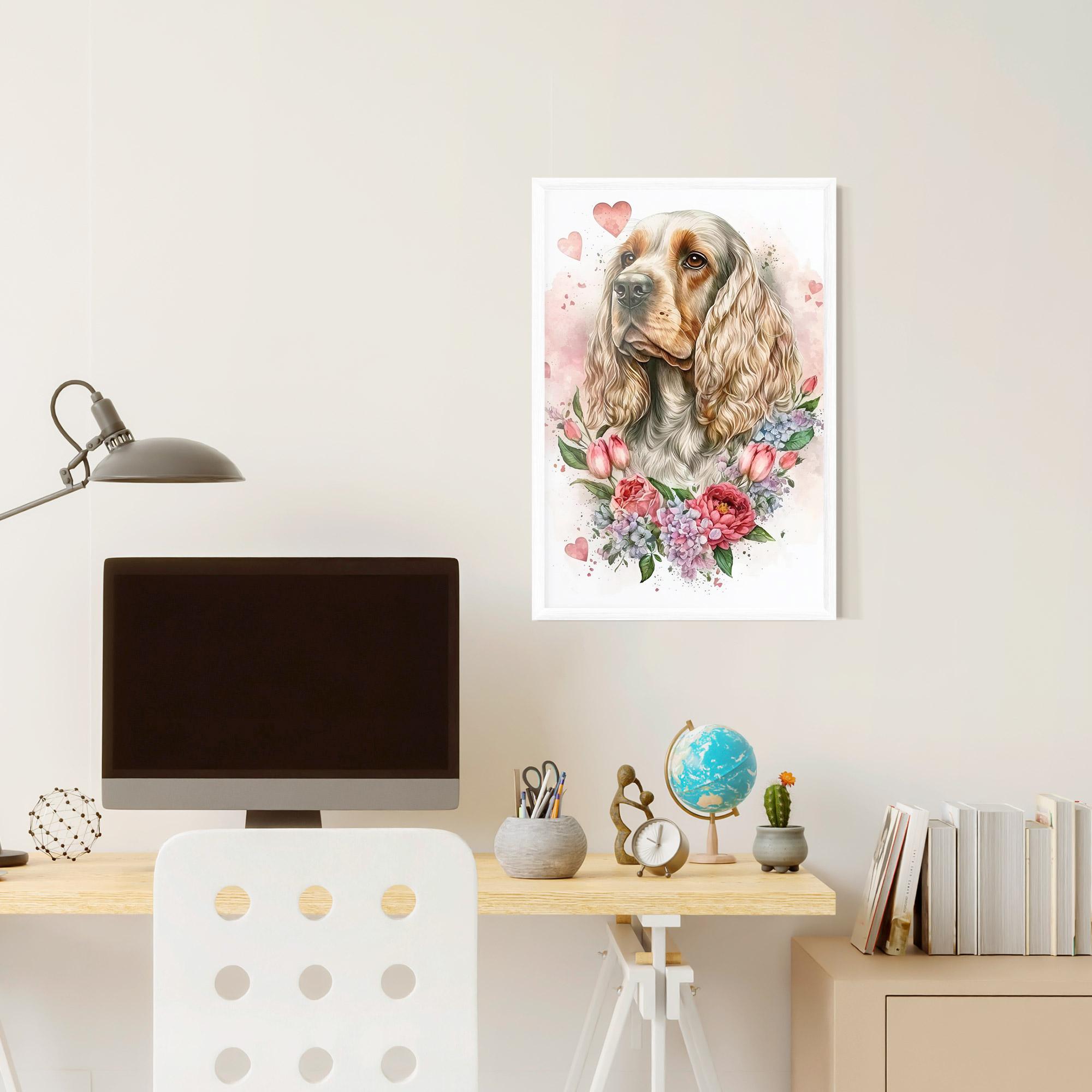 Poster Înrămat Cute Little Cocker mockup 6