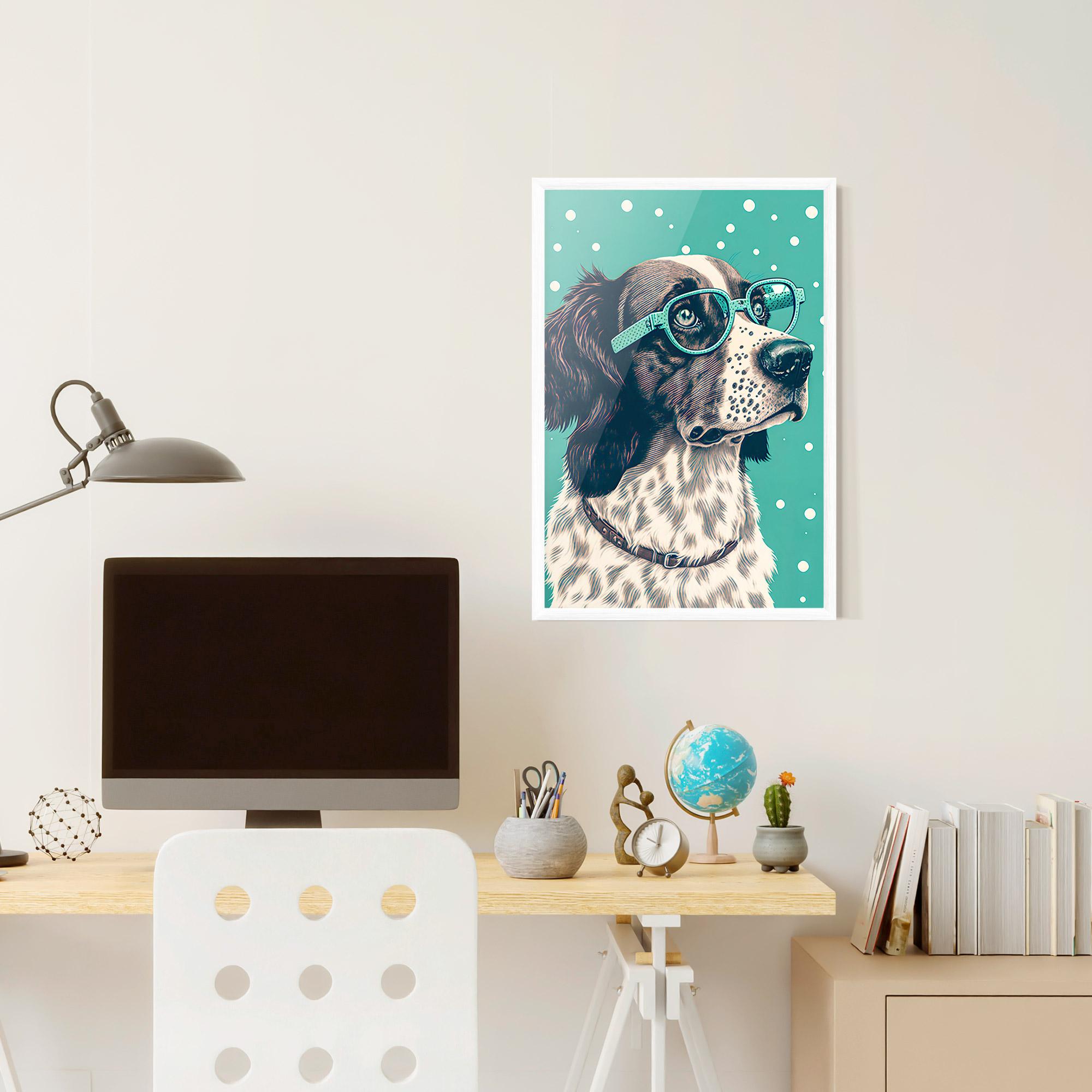 Poster Înrămat Vintage Dog mockup 6