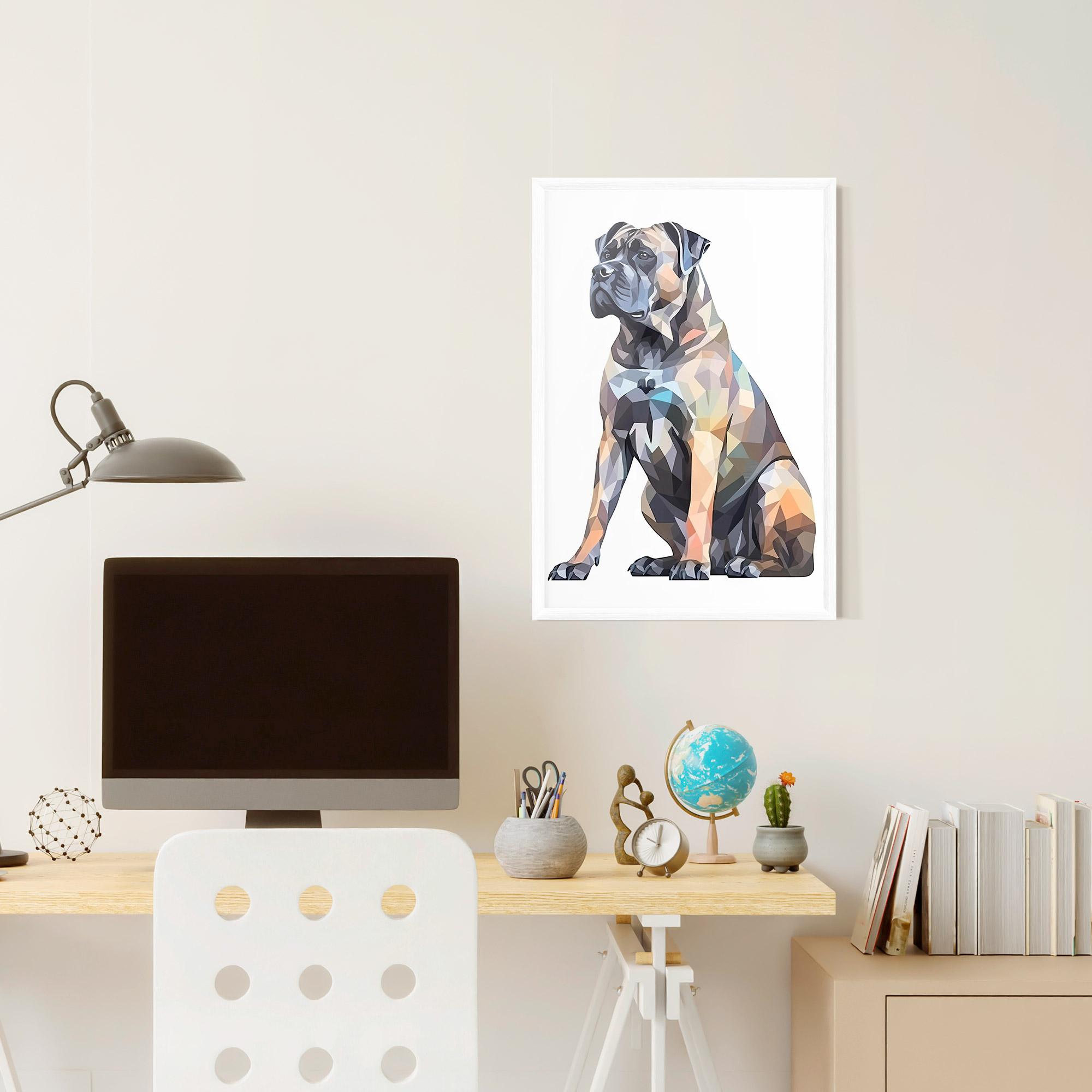 Poster Înrămat Watercolor Cane Corso mockup 6