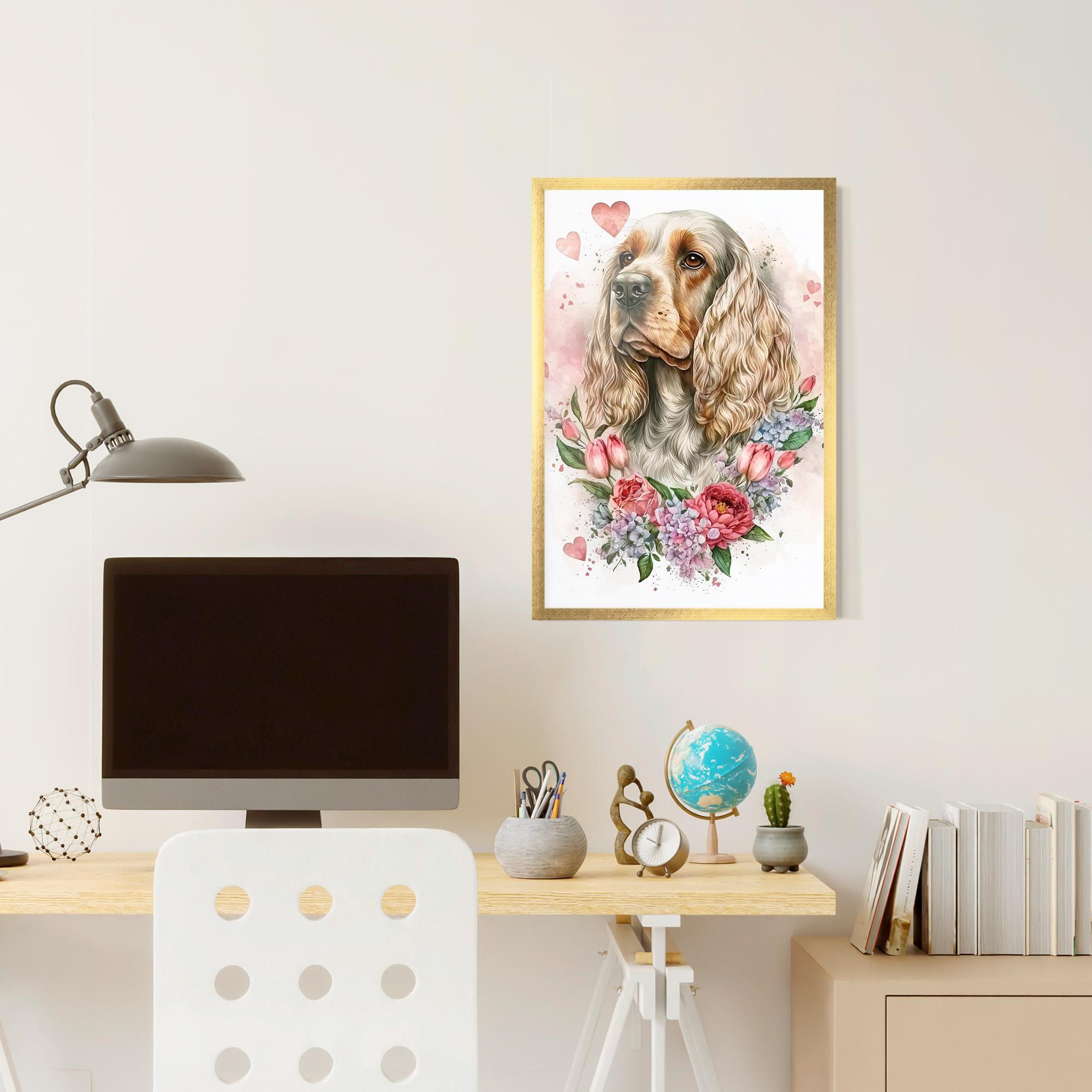 Poster Înrămat Cute Little Cocker mockup 6