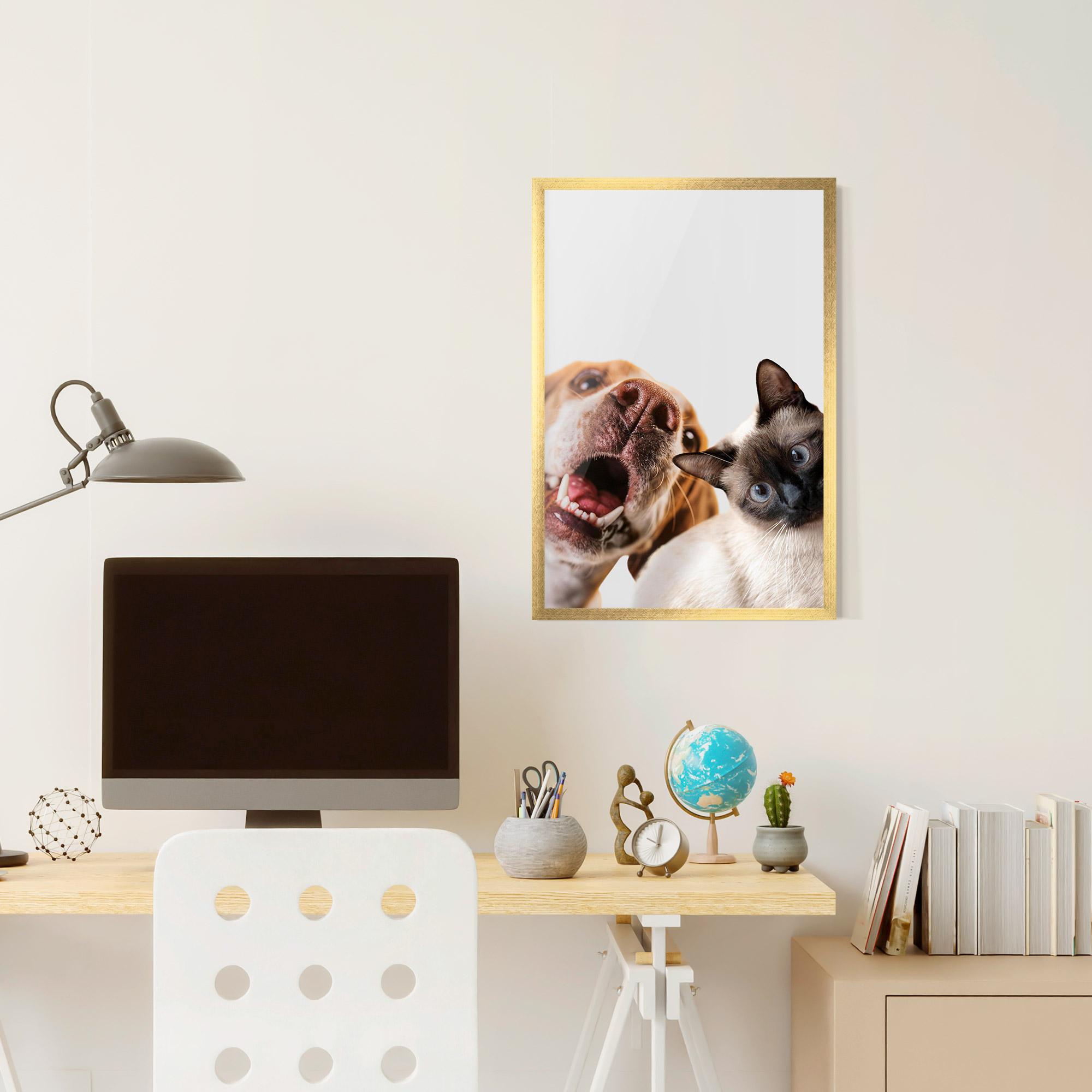 Poster Înrămat Cute Pet Collage mockup 6