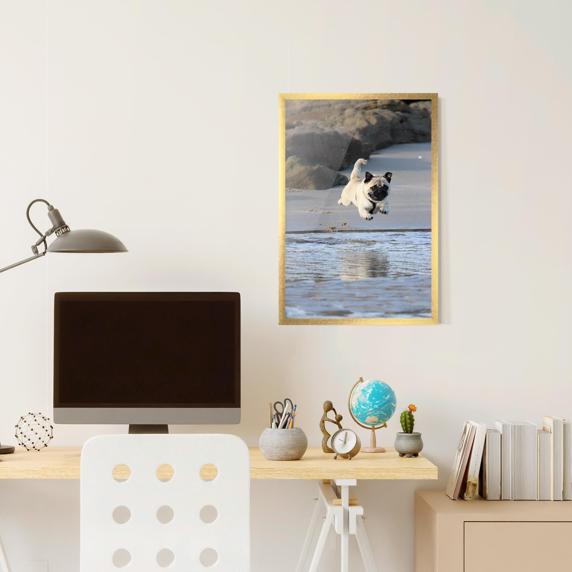 Poster Înrămat Water Pug mockup 6