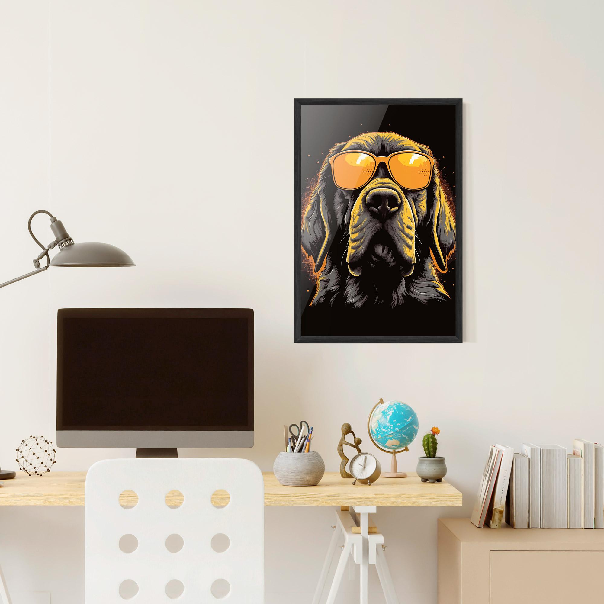 Poster Înrămat Coolest Dog mockup 6