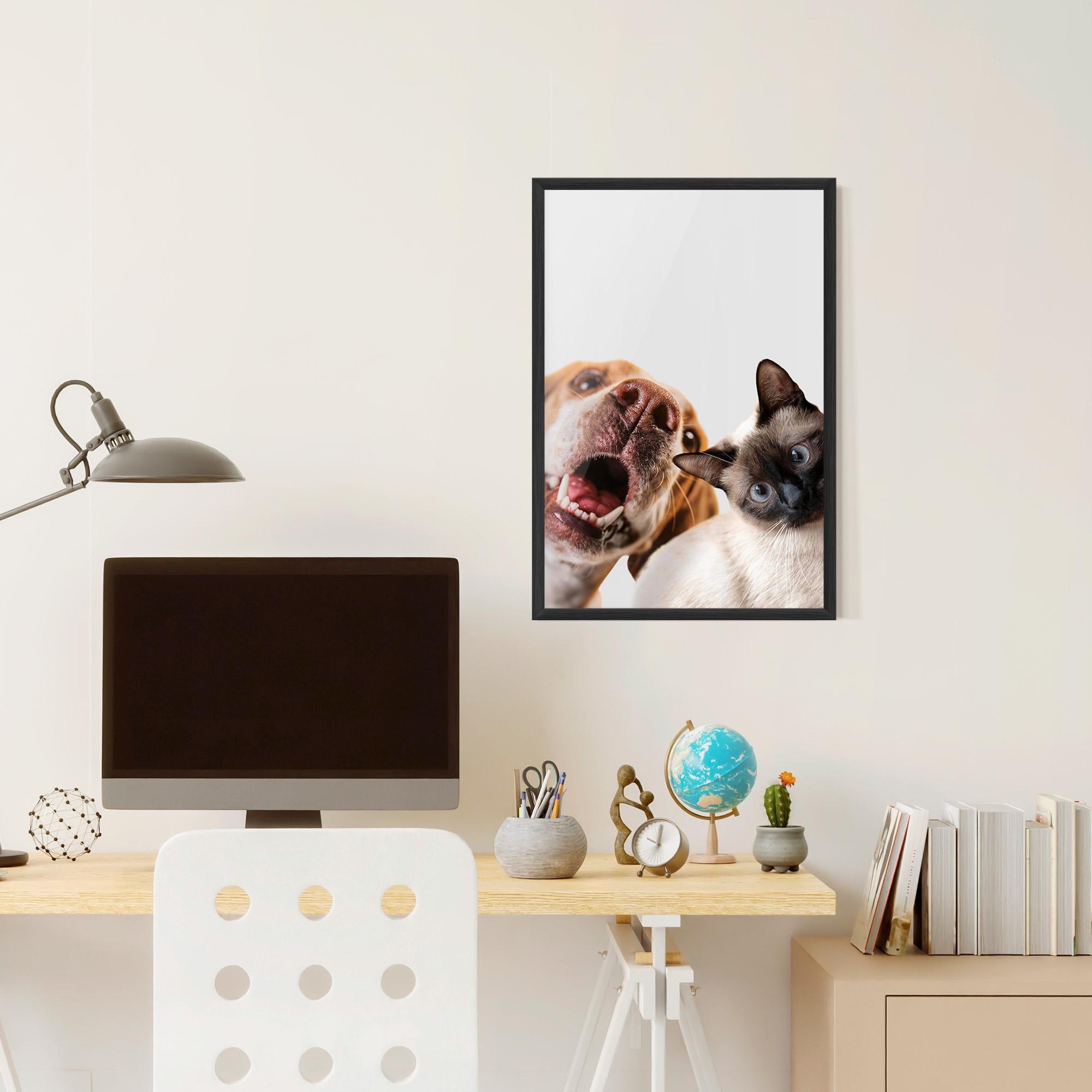 Poster Înrămat Cute Pet Collage mockup 6