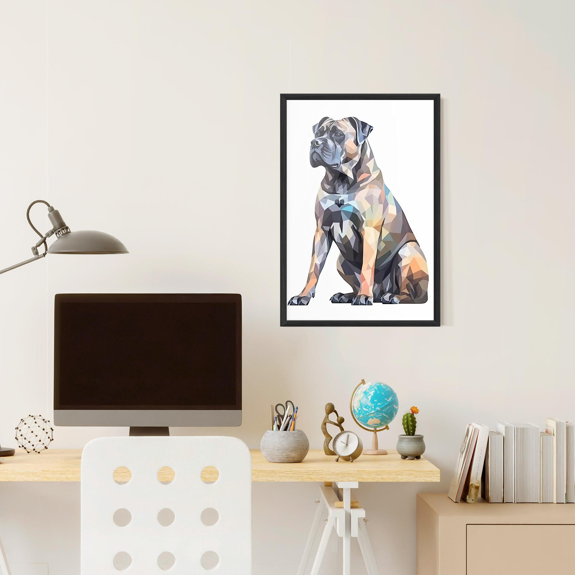 Poster Înrămat Watercolor Cane Corso mockup 6