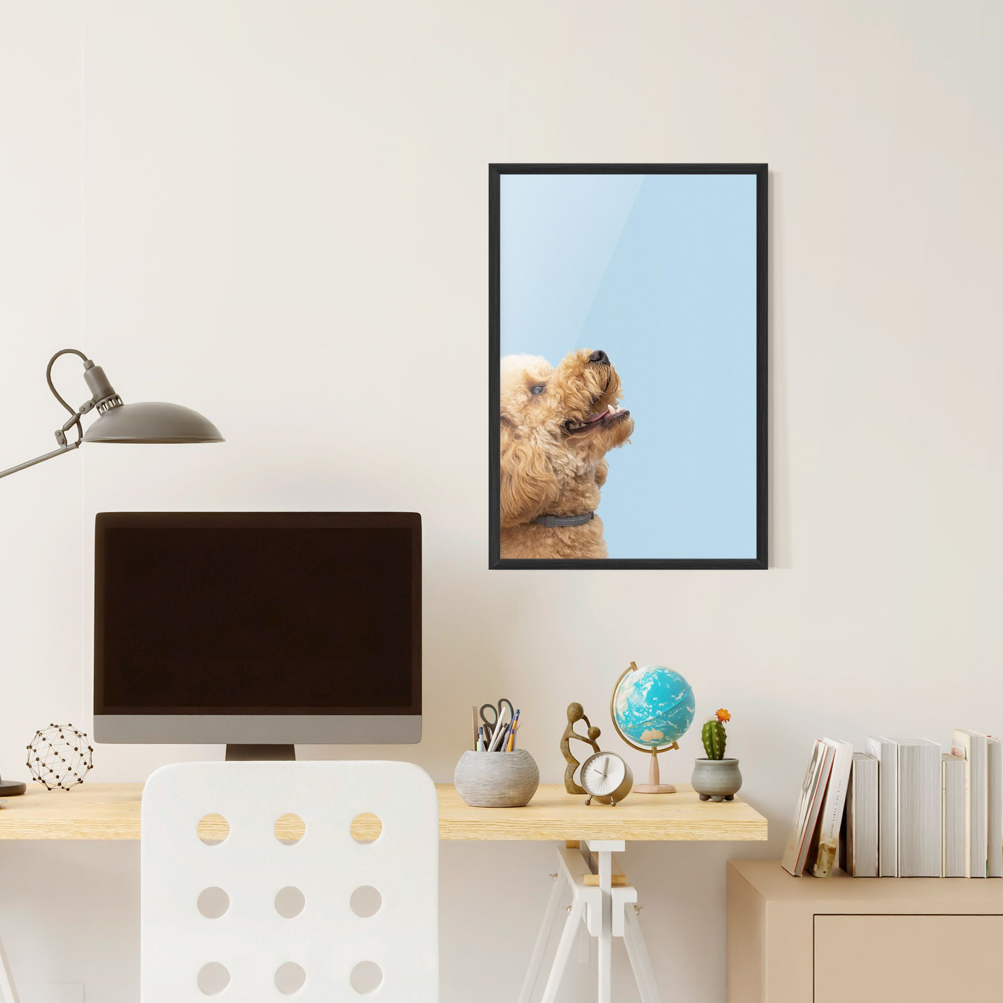 Yellow Cute Dog mockup 6