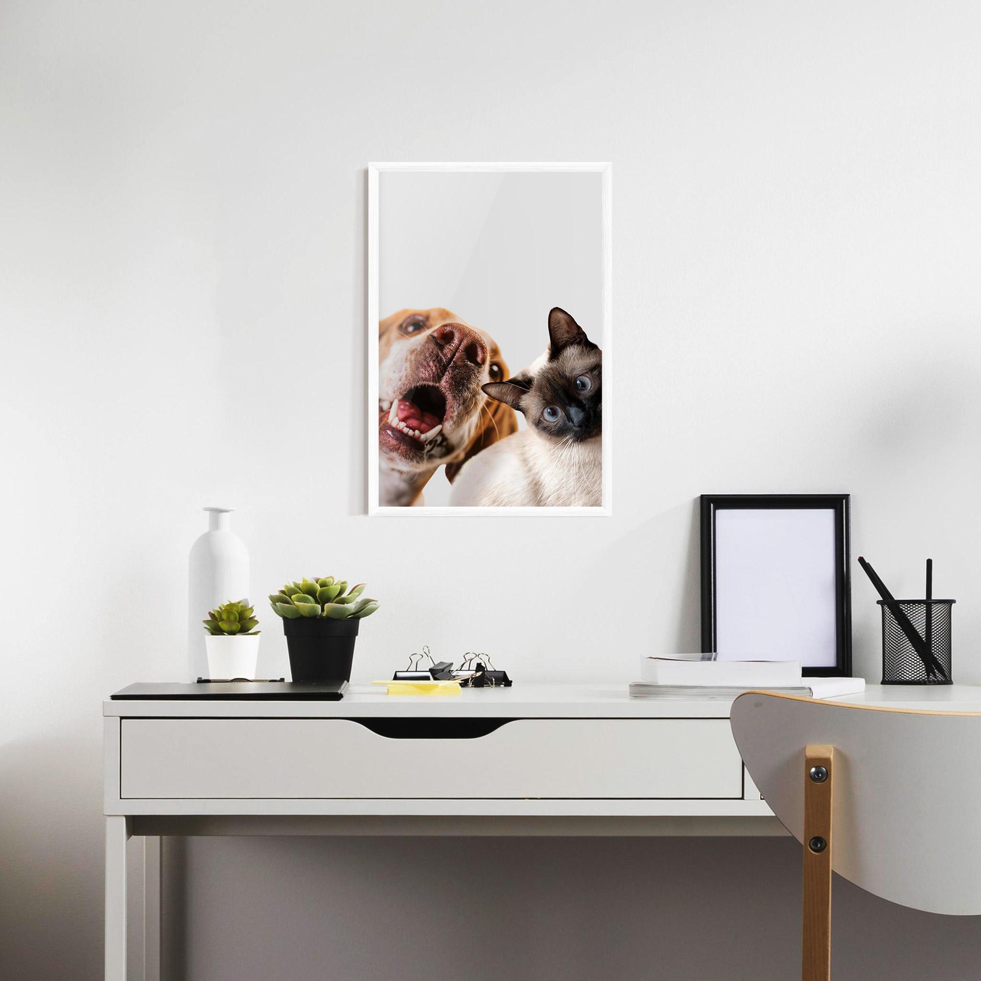 Poster Înrămat Cute Pet Collage mockup 7