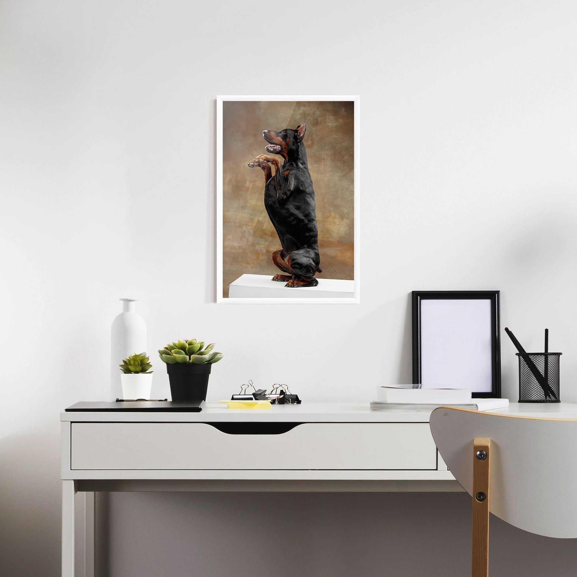 Doberman Standing mockup 7