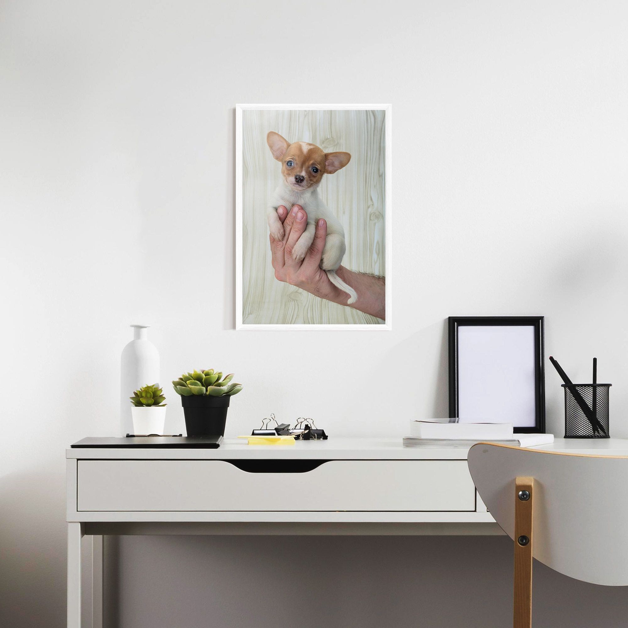 Holding Chihuahua mockup 7