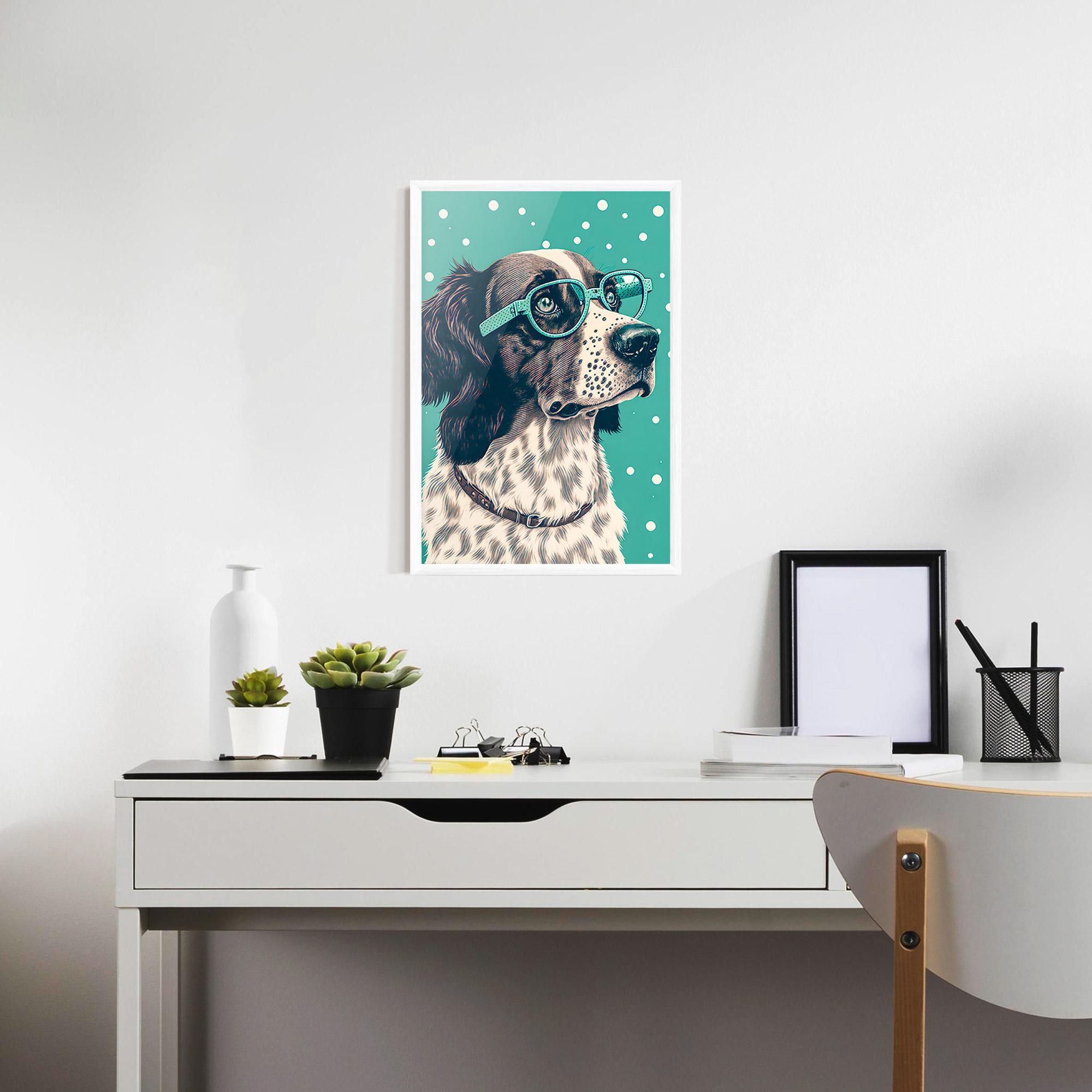Poster Înrămat Vintage Dog mockup 7