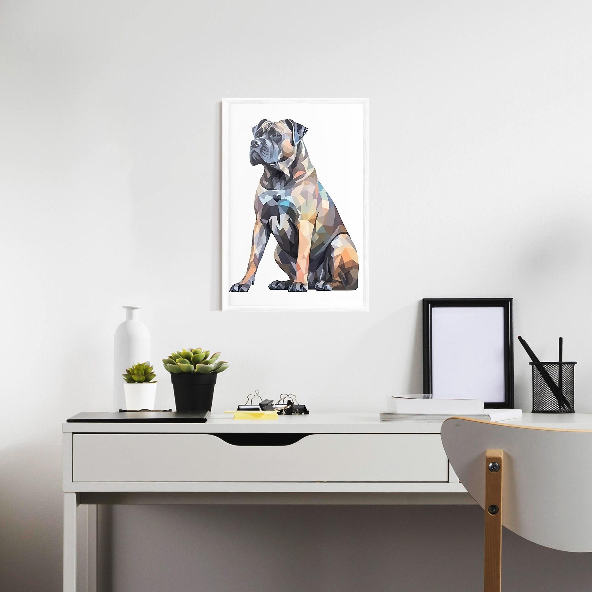 Poster Înrămat Watercolor Cane Corso mockup 7