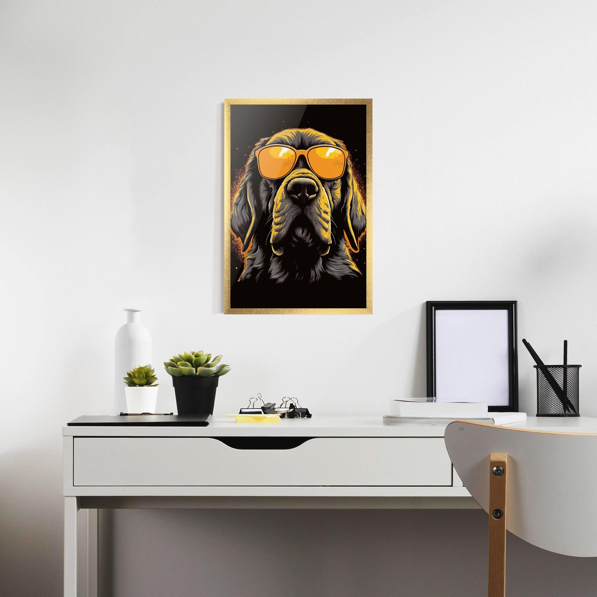 Poster Înrămat Coolest Dog mockup 7