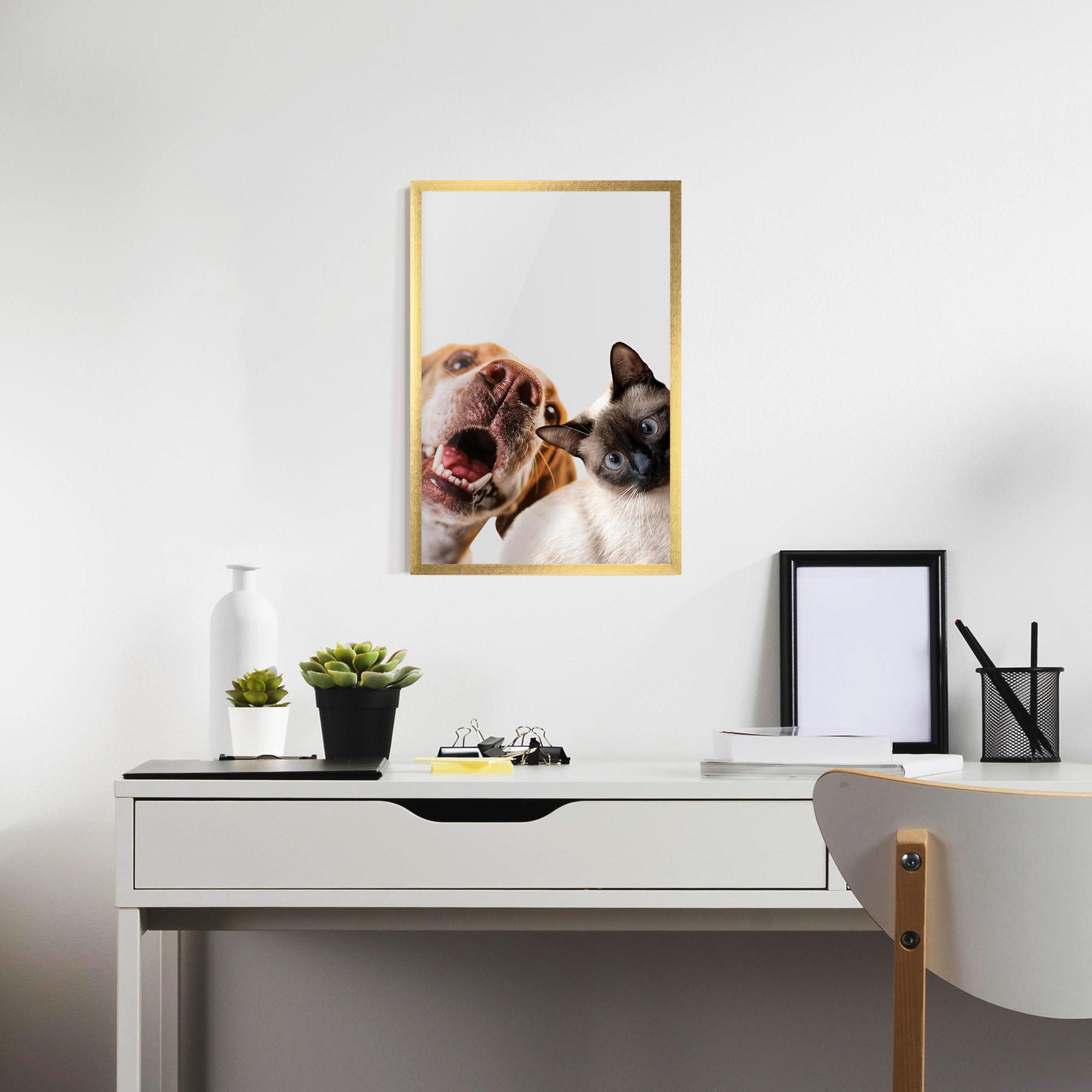 Poster Înrămat Cute Pet Collage mockup 7