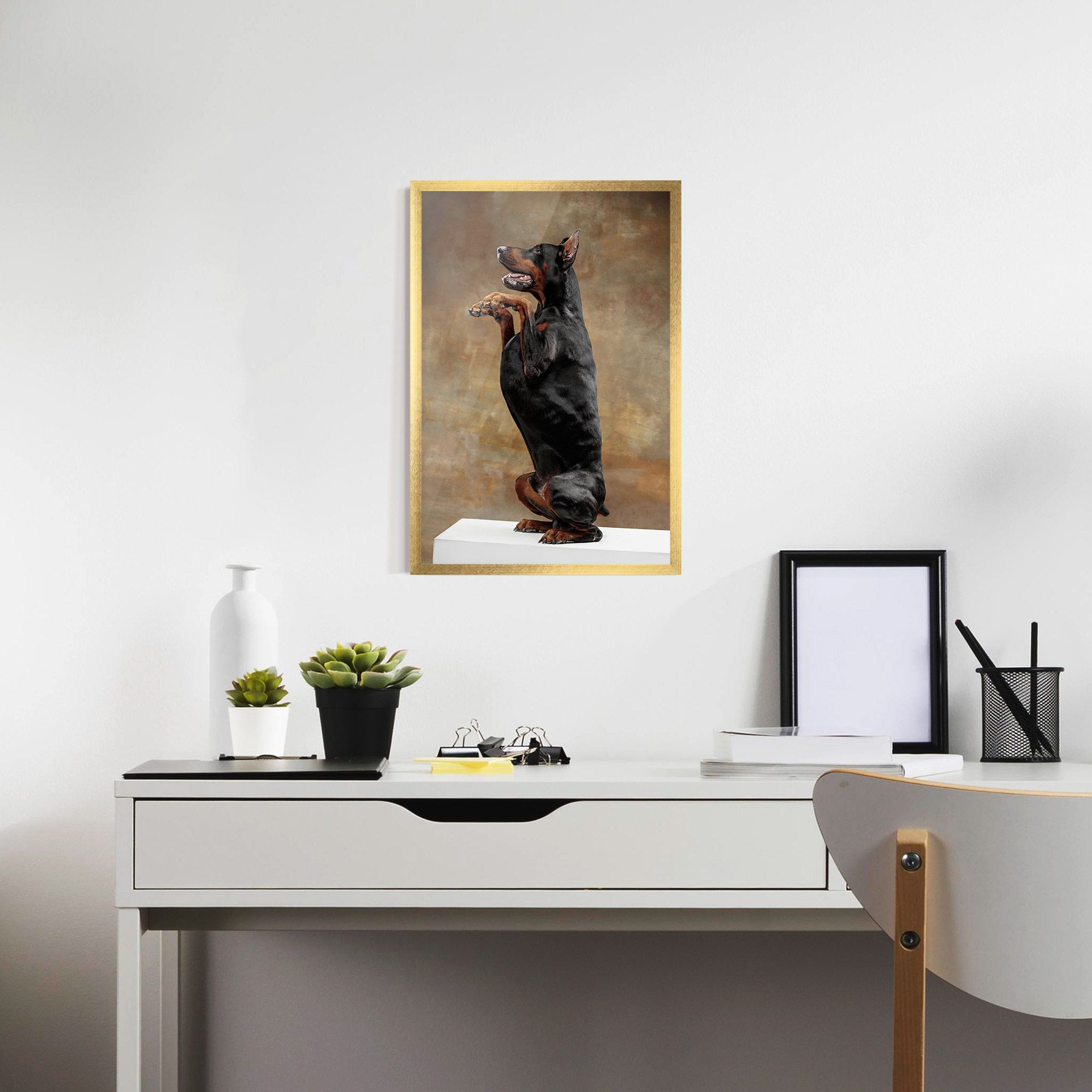 Doberman Standing mockup 7