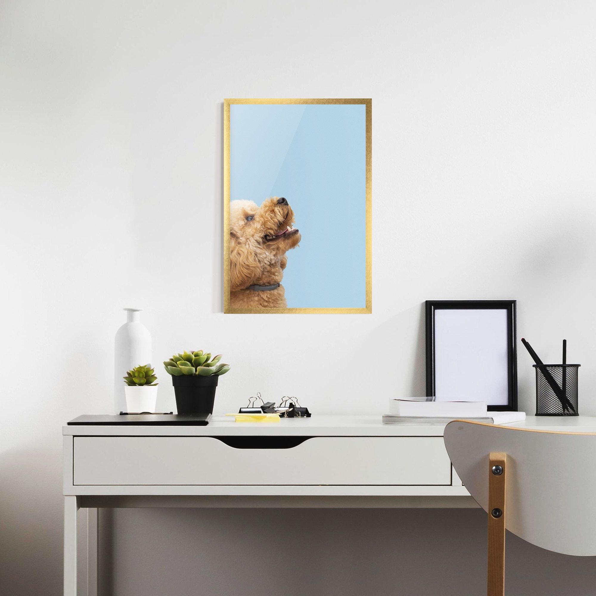 Yellow Cute Dog mockup 7