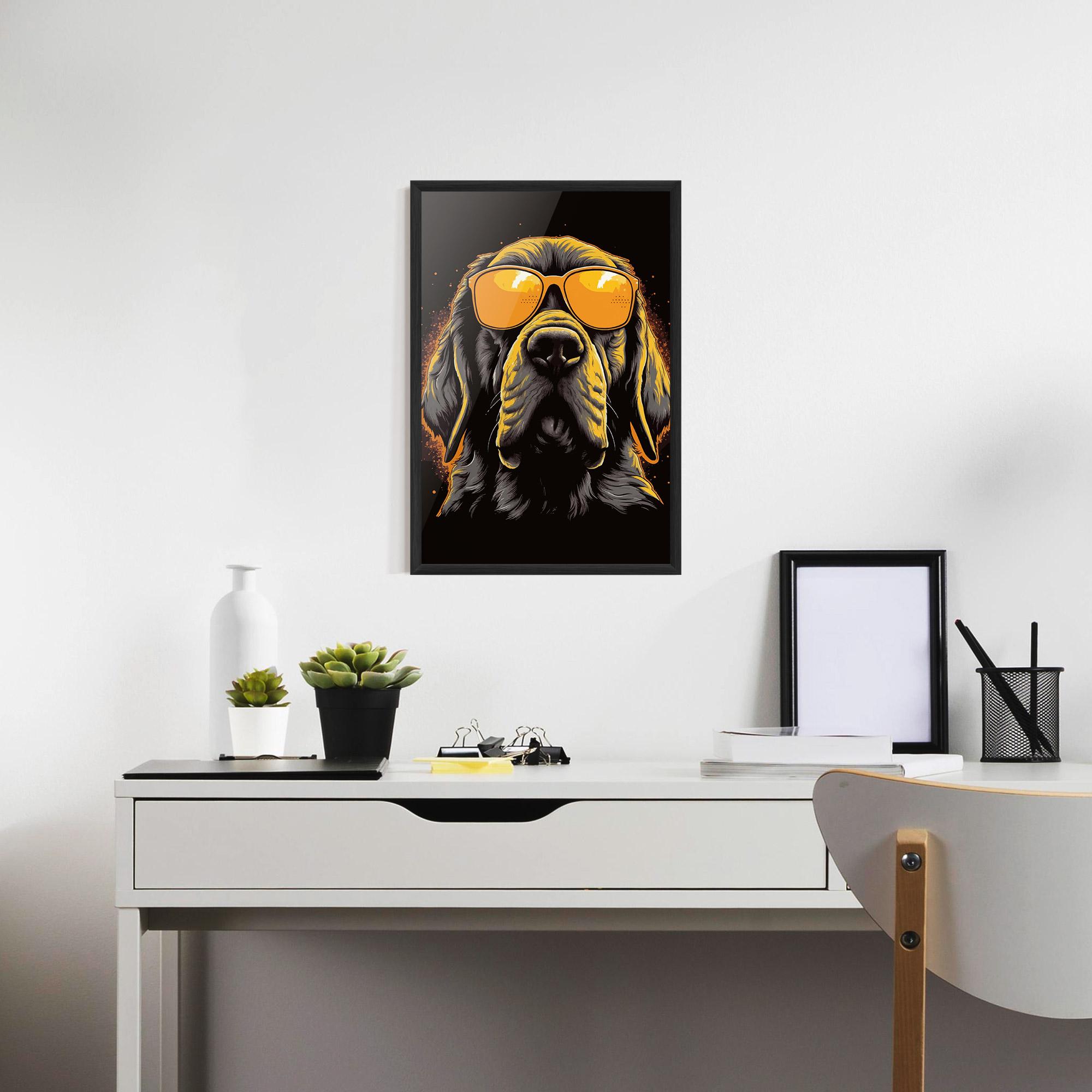 Poster Înrămat Coolest Dog mockup 7
