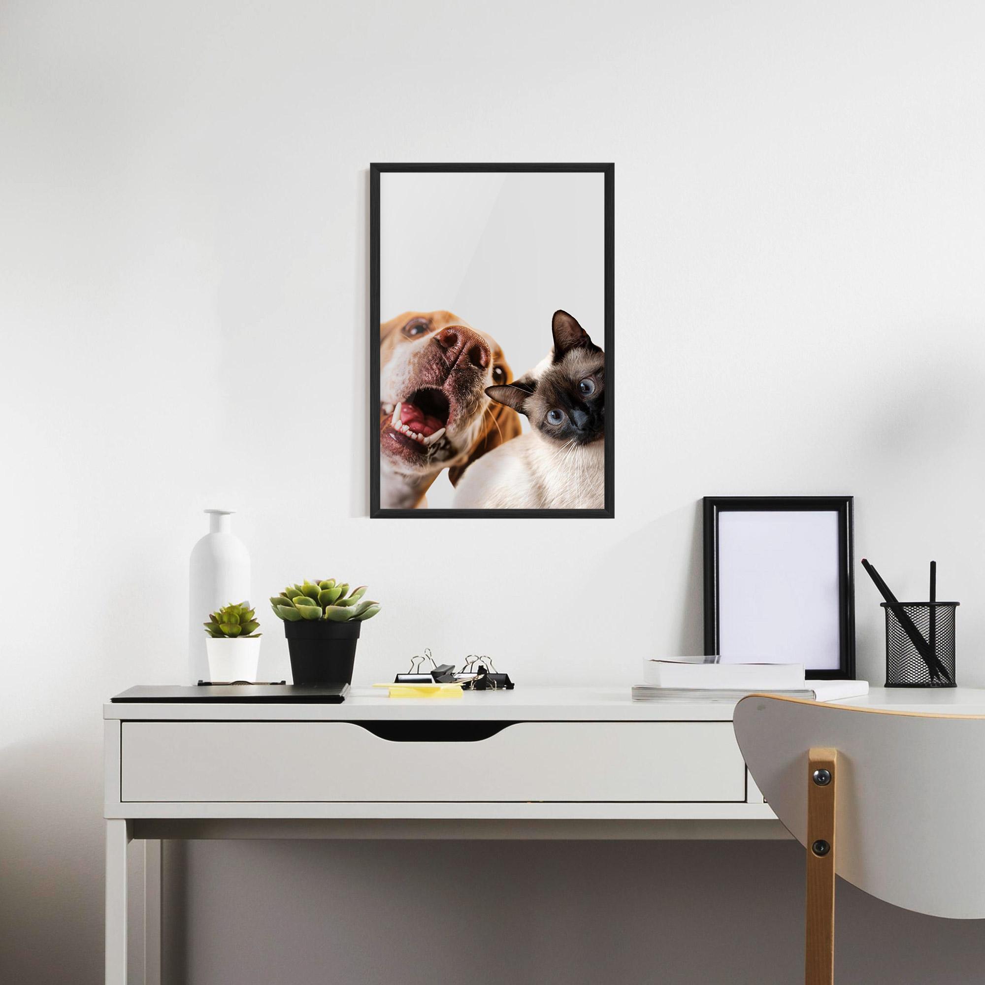 Poster Înrămat Cute Pet Collage mockup 7