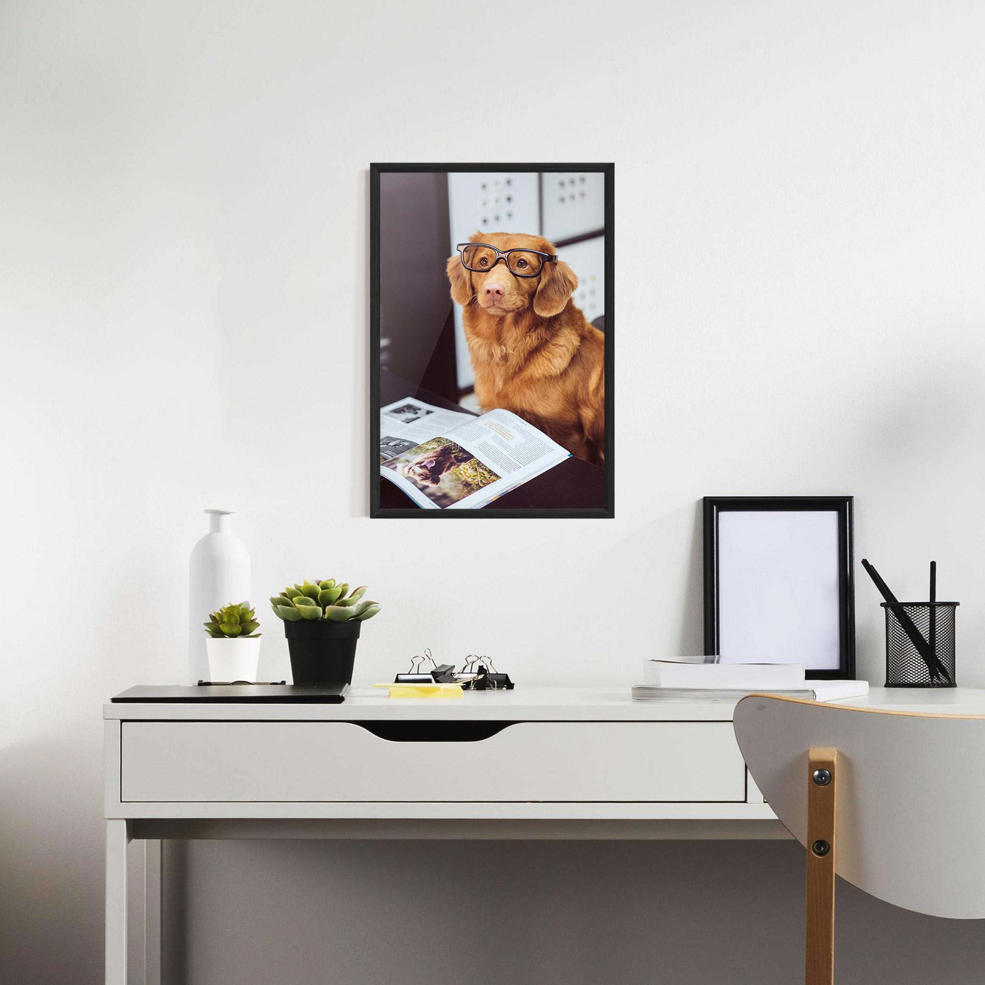 Poster Înrămat Learning Dog mockup 7